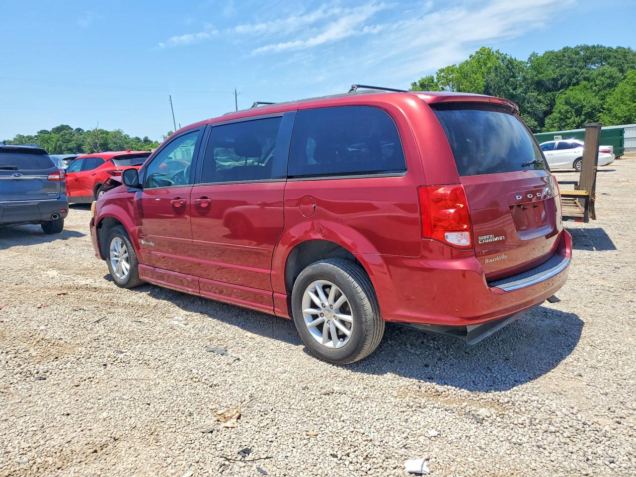 2014 Dodge Grand Caravan Sxt Burgundy vin: 2C4RDGCG8ER253562