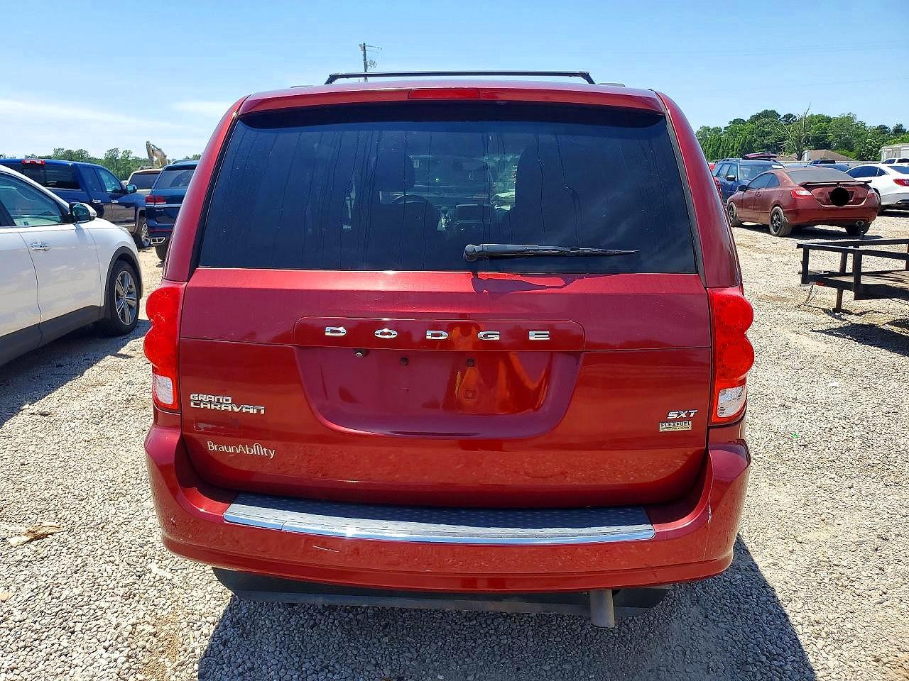 2014 Dodge Grand Caravan Sxt Burgundy vin: 2C4RDGCG8ER253562