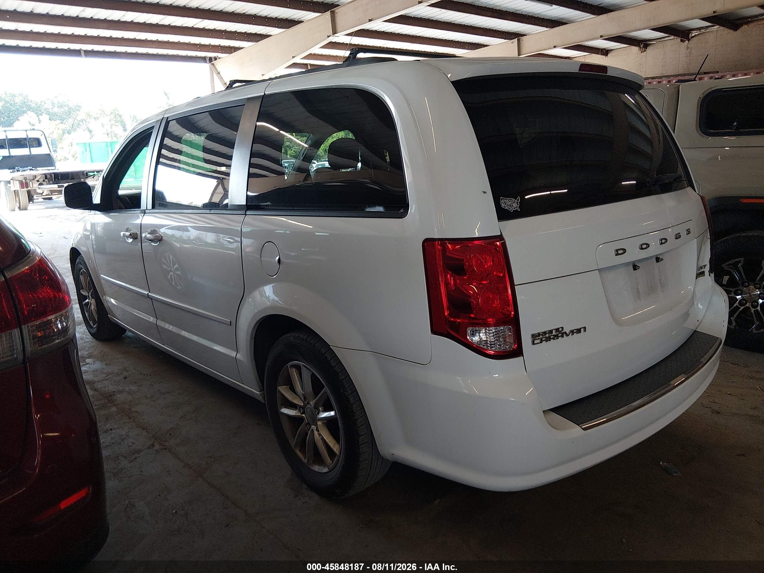 2014 Dodge Grand Caravan Sxt White vin: 2C4RDGCG8ER262813