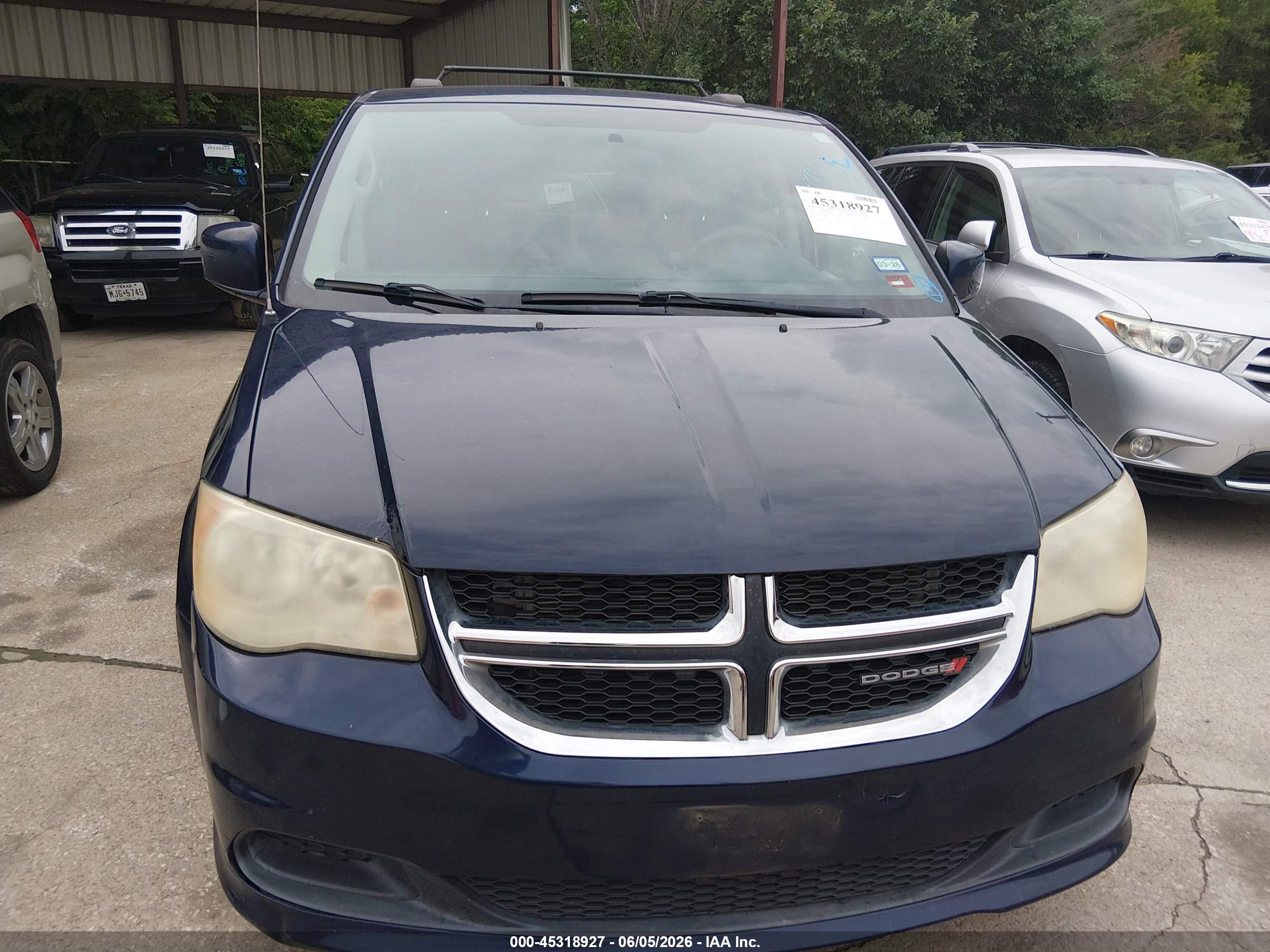 2014 Dodge Grand Caravan Sxt Blue vin: 2C4RDGCG8ER265744
