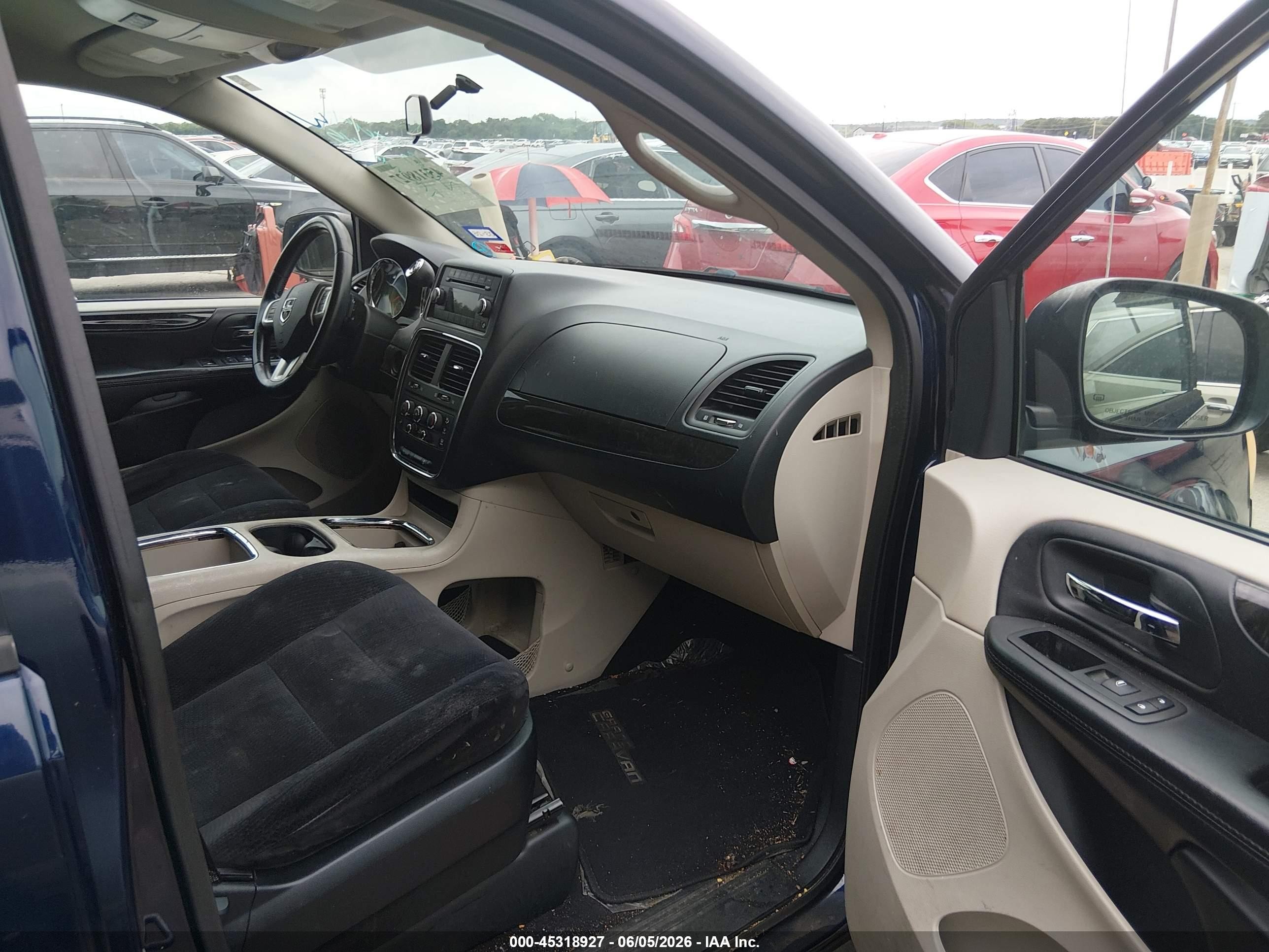2014 Dodge Grand Caravan Sxt Blue vin: 2C4RDGCG8ER265744
