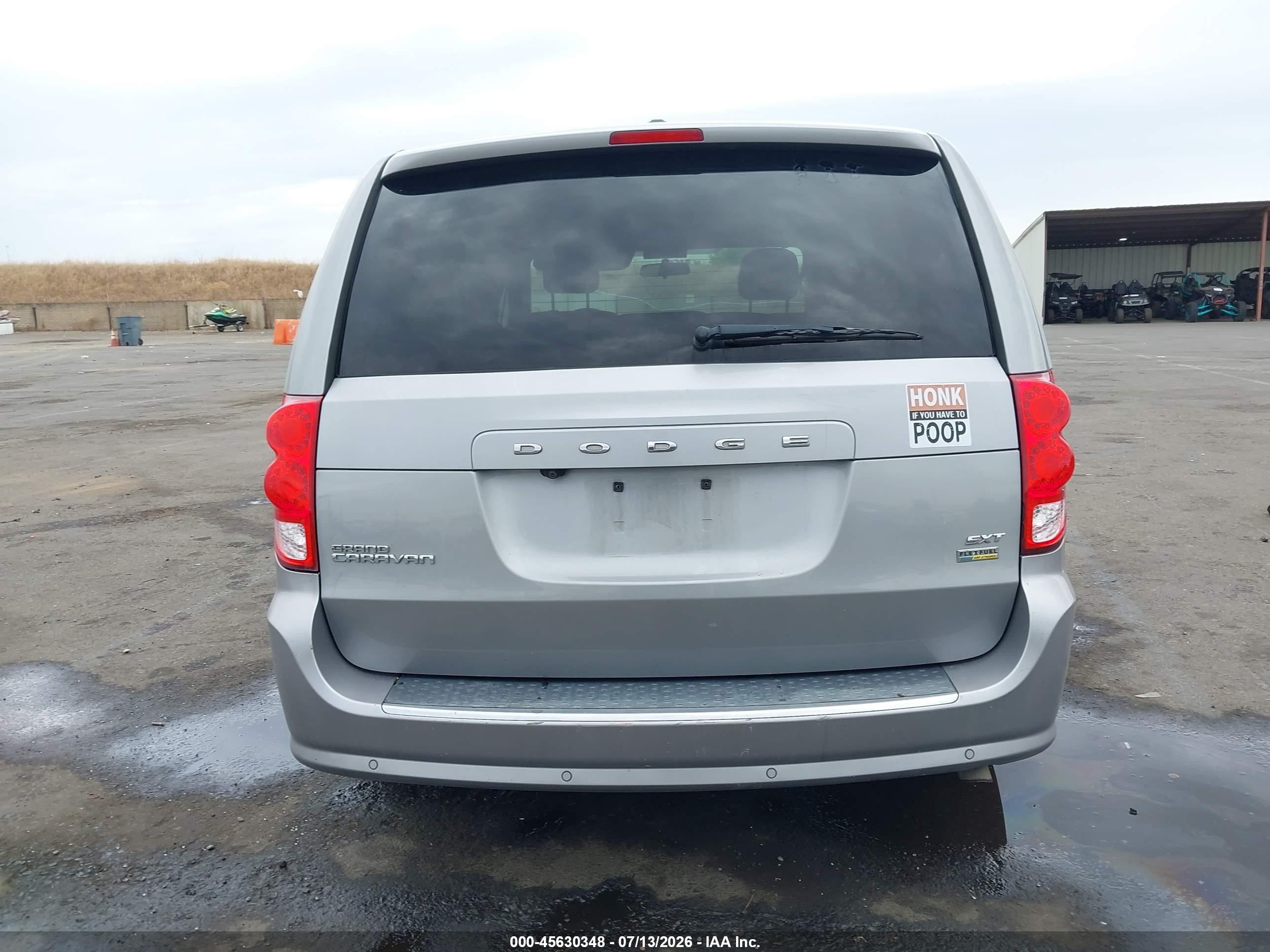 2014 Dodge Grand Caravan Sxt Gray vin: 2C4RDGCG8ER305109