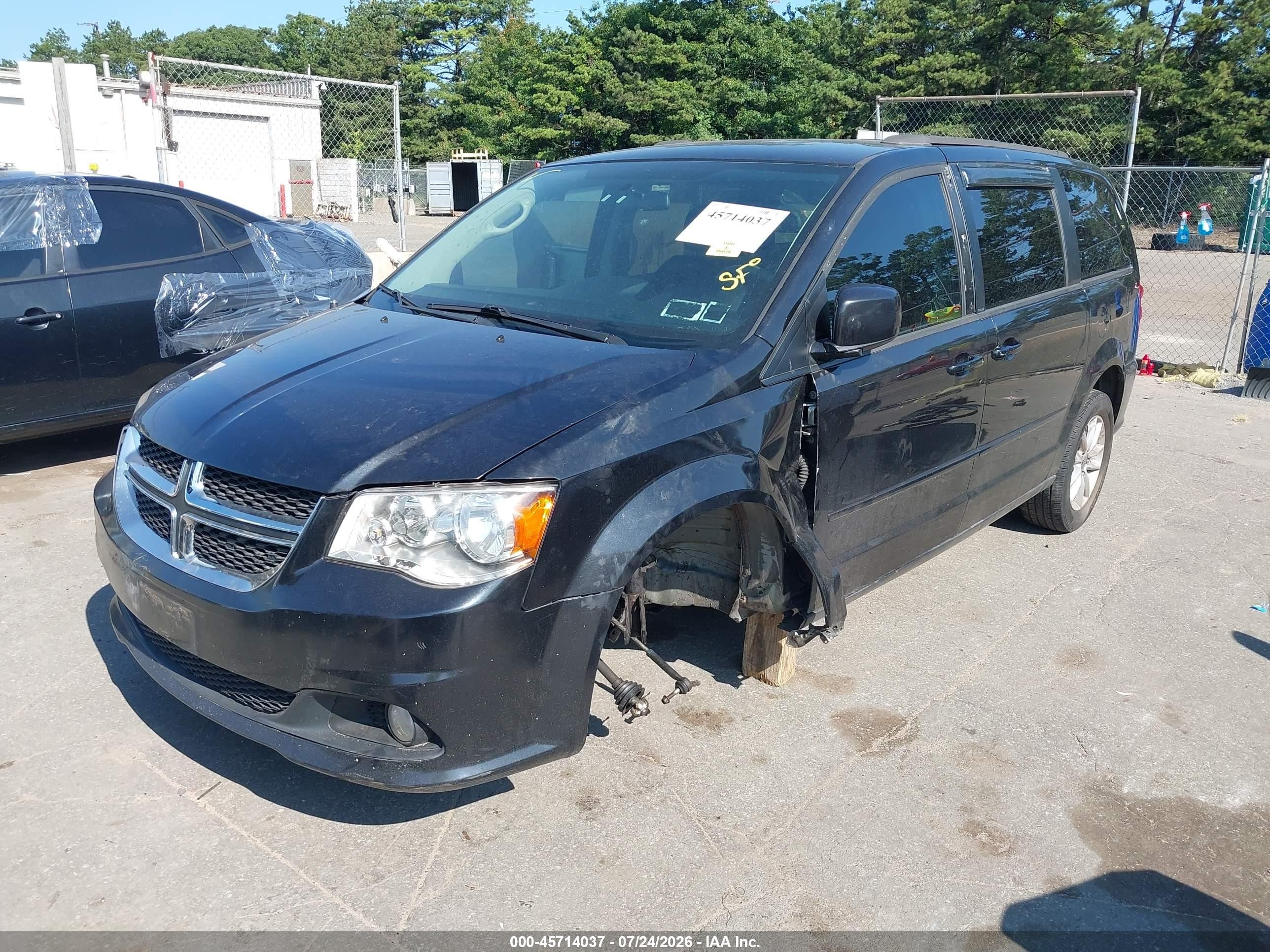 2014 Dodge Grand Caravan Sxt Черный vin: 2C4RDGCG8ER347358