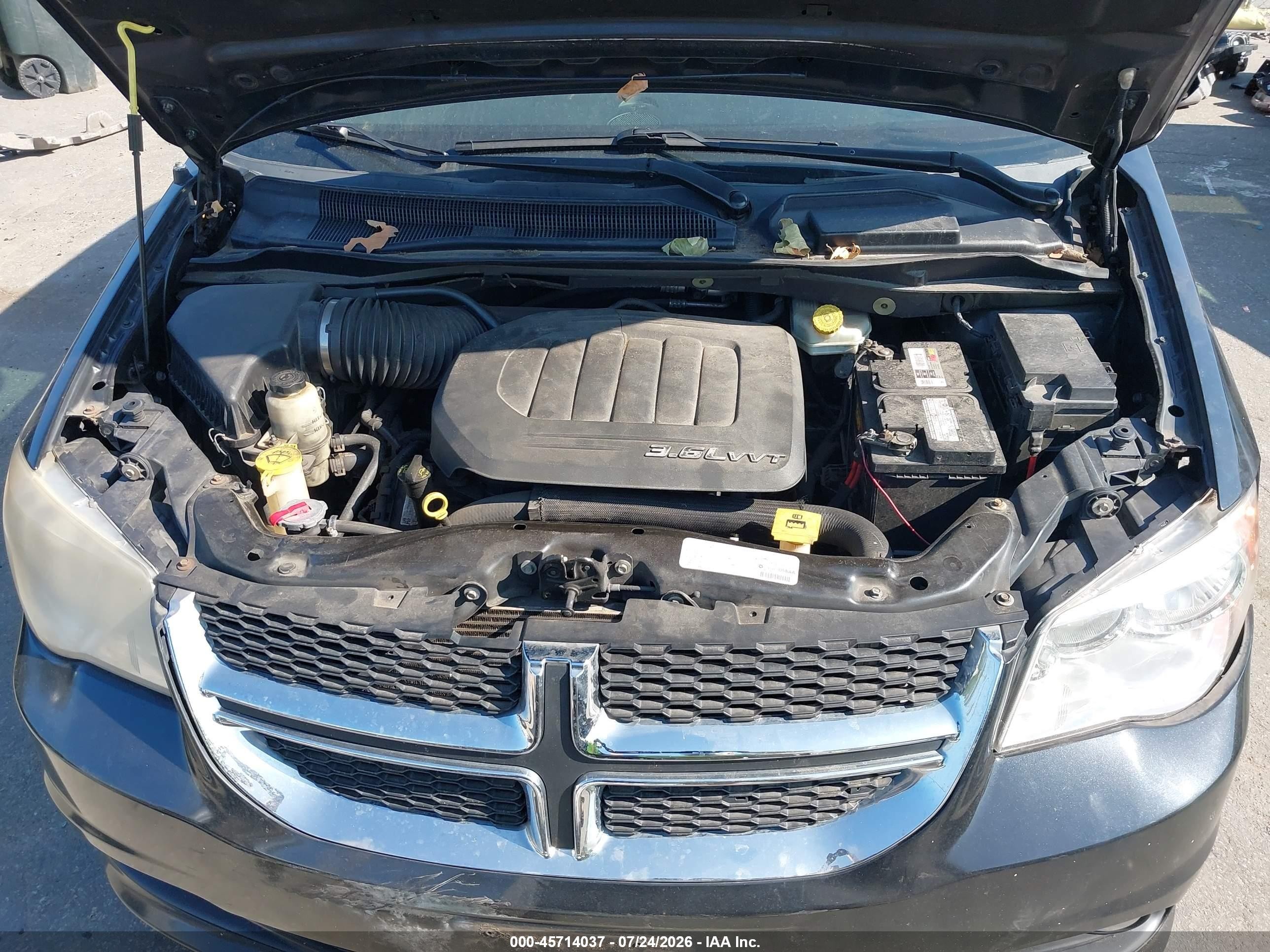 2014 Dodge Grand Caravan Sxt Черный vin: 2C4RDGCG8ER347358