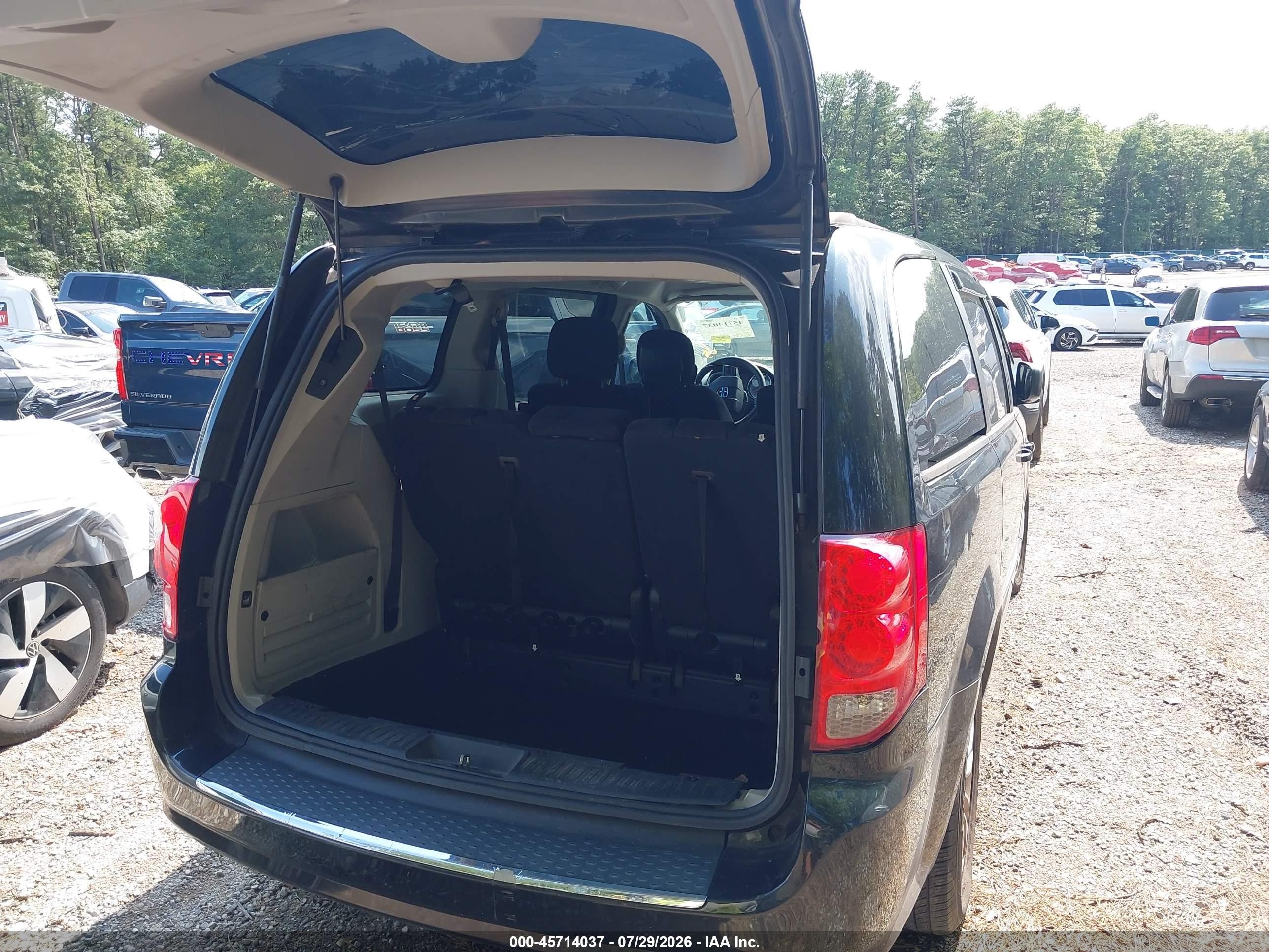 2014 Dodge Grand Caravan Sxt Черный vin: 2C4RDGCG8ER347358