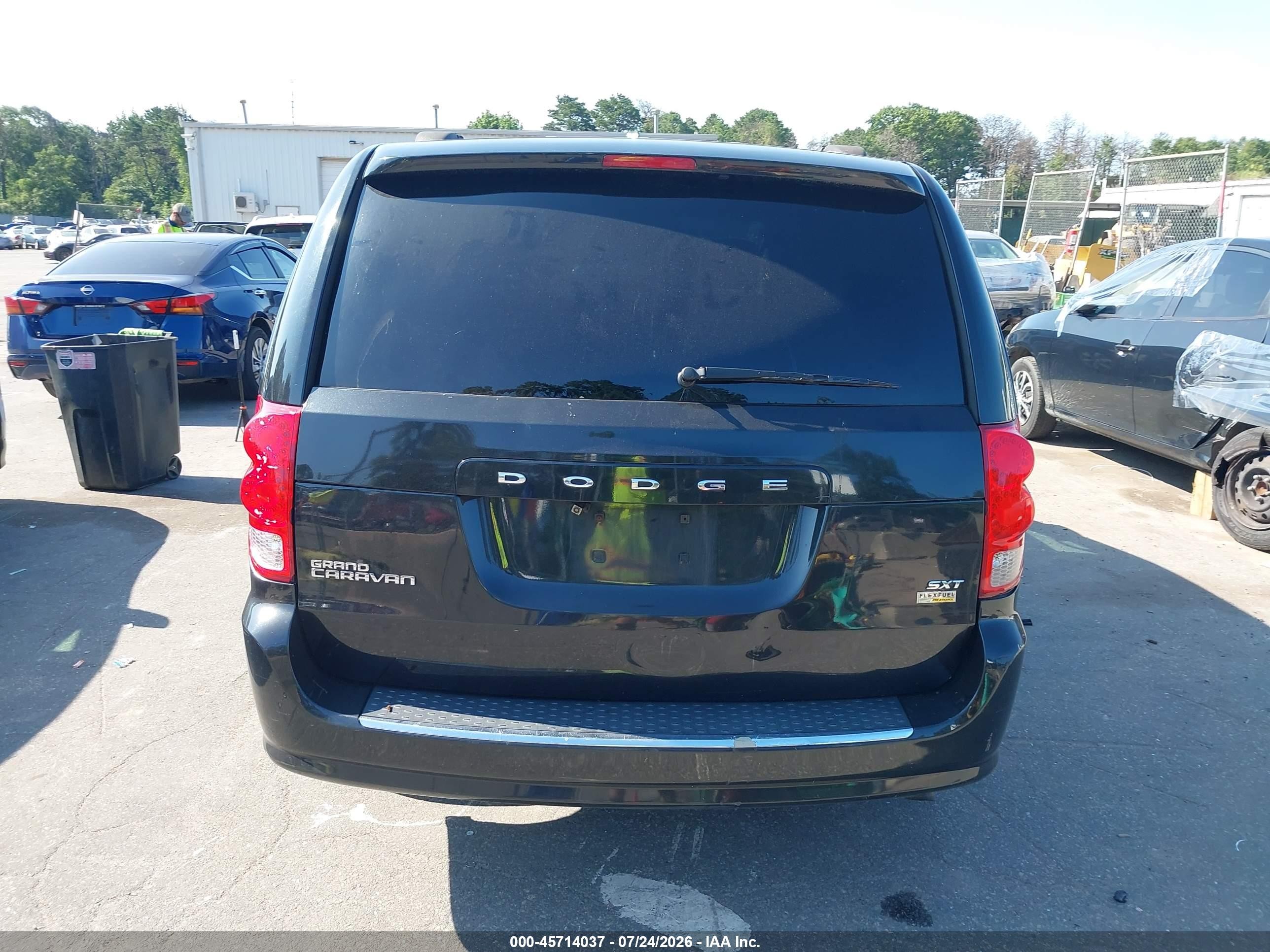 2014 Dodge Grand Caravan Sxt Черный vin: 2C4RDGCG8ER347358