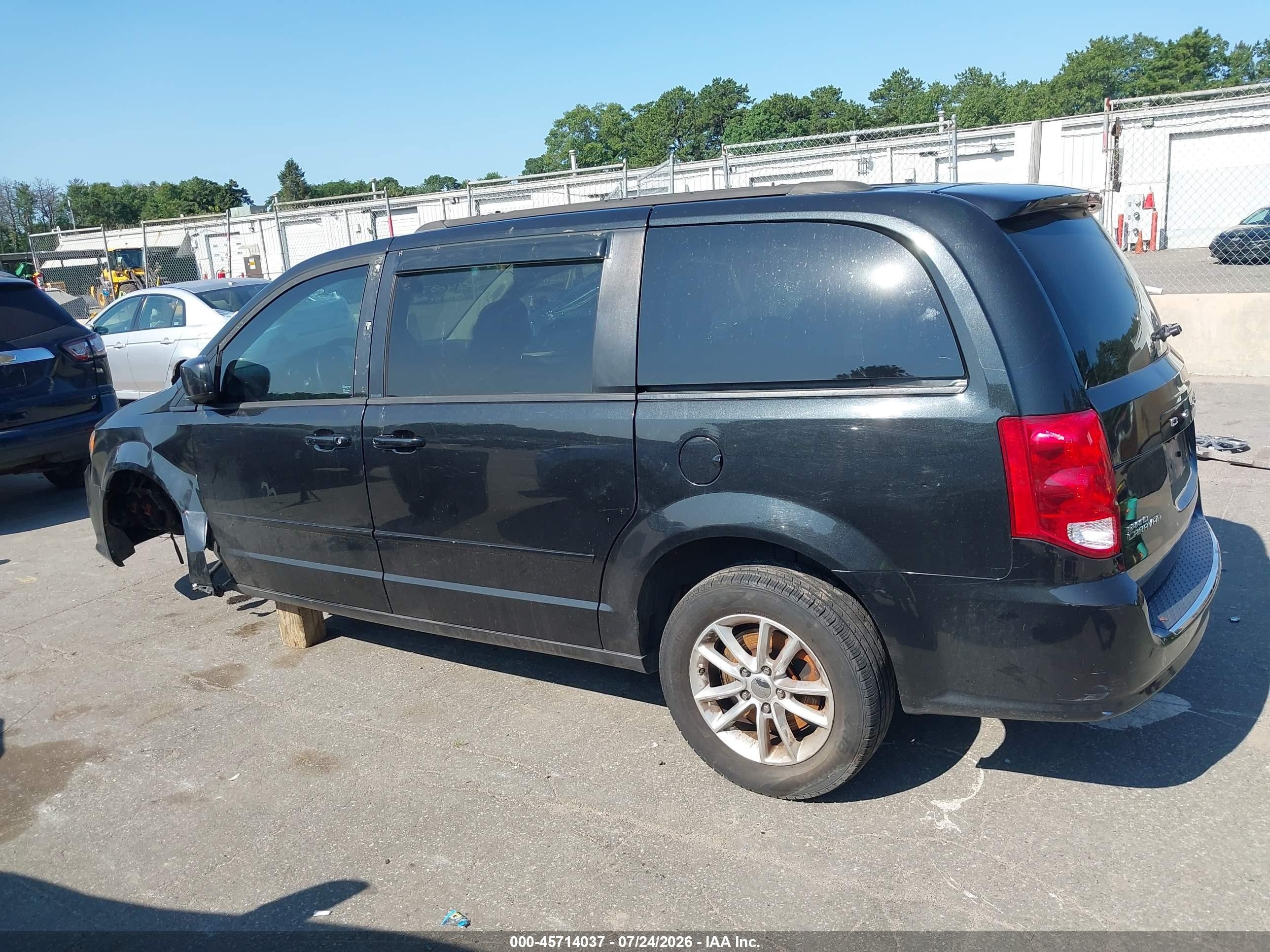 2014 Dodge Grand Caravan Sxt Черный vin: 2C4RDGCG8ER347358