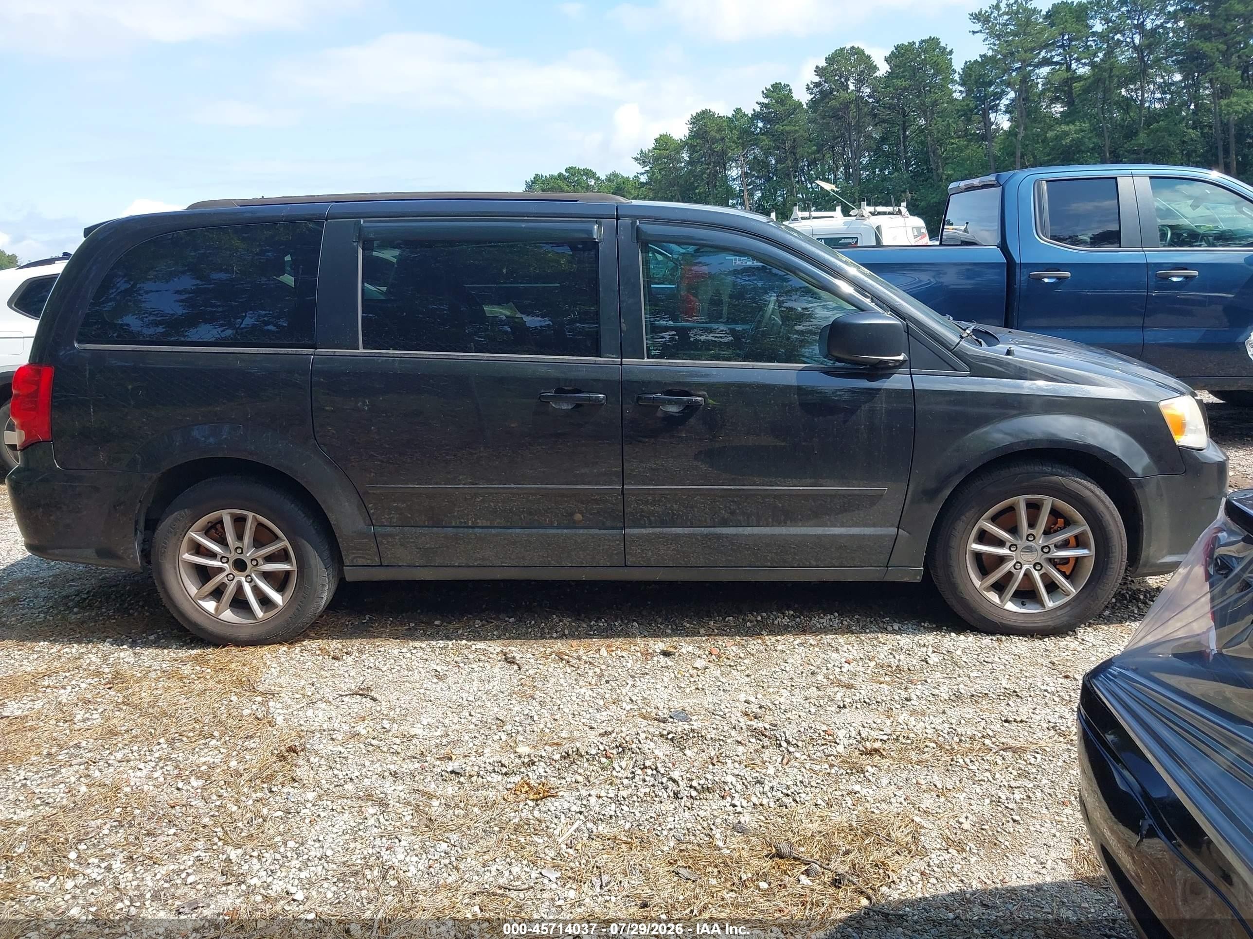 2014 Dodge Grand Caravan Sxt Черный vin: 2C4RDGCG8ER347358