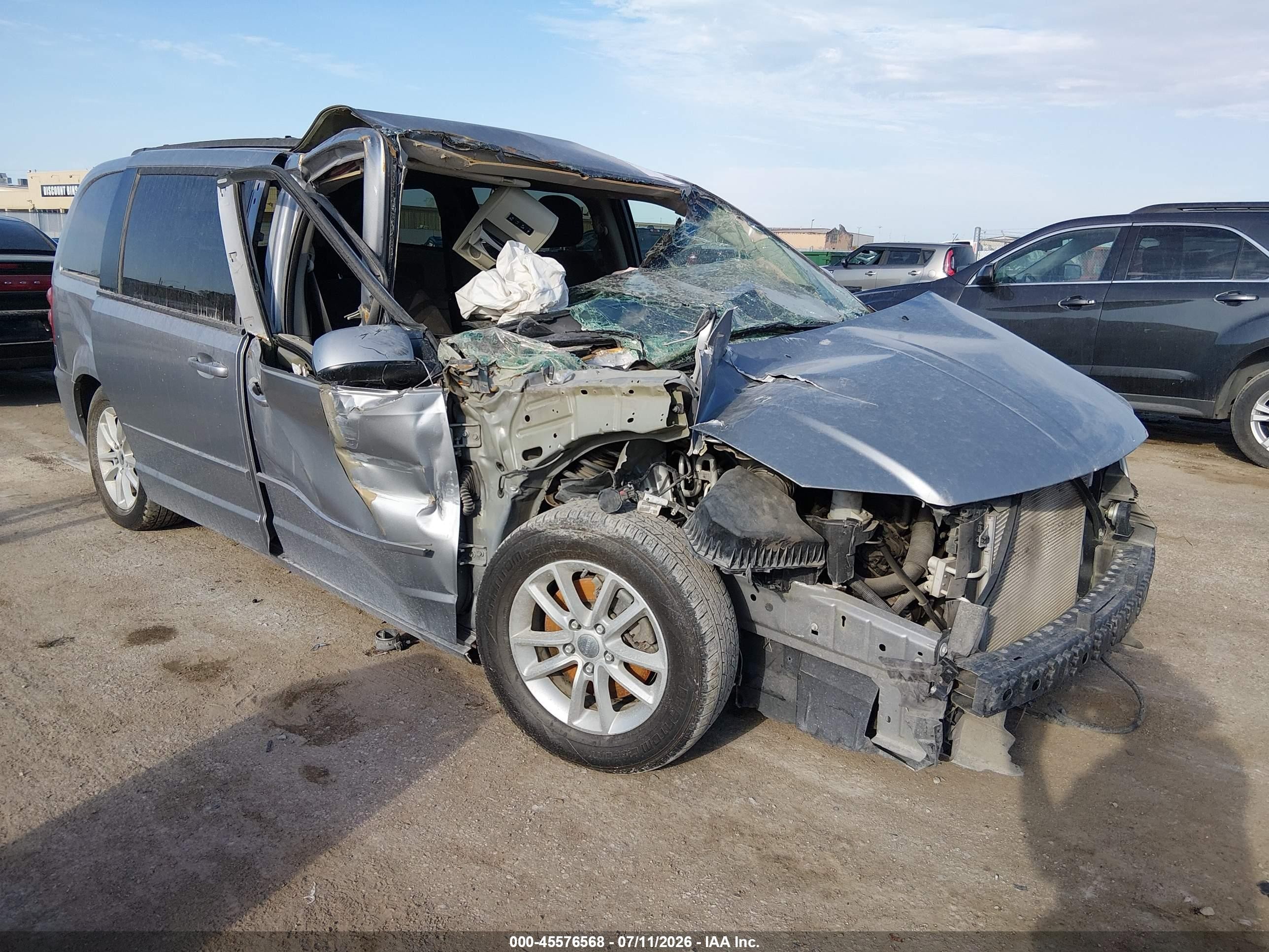 2014 Dodge Grand Caravan Sxt Silver vin: 2C4RDGCG8ER391912
