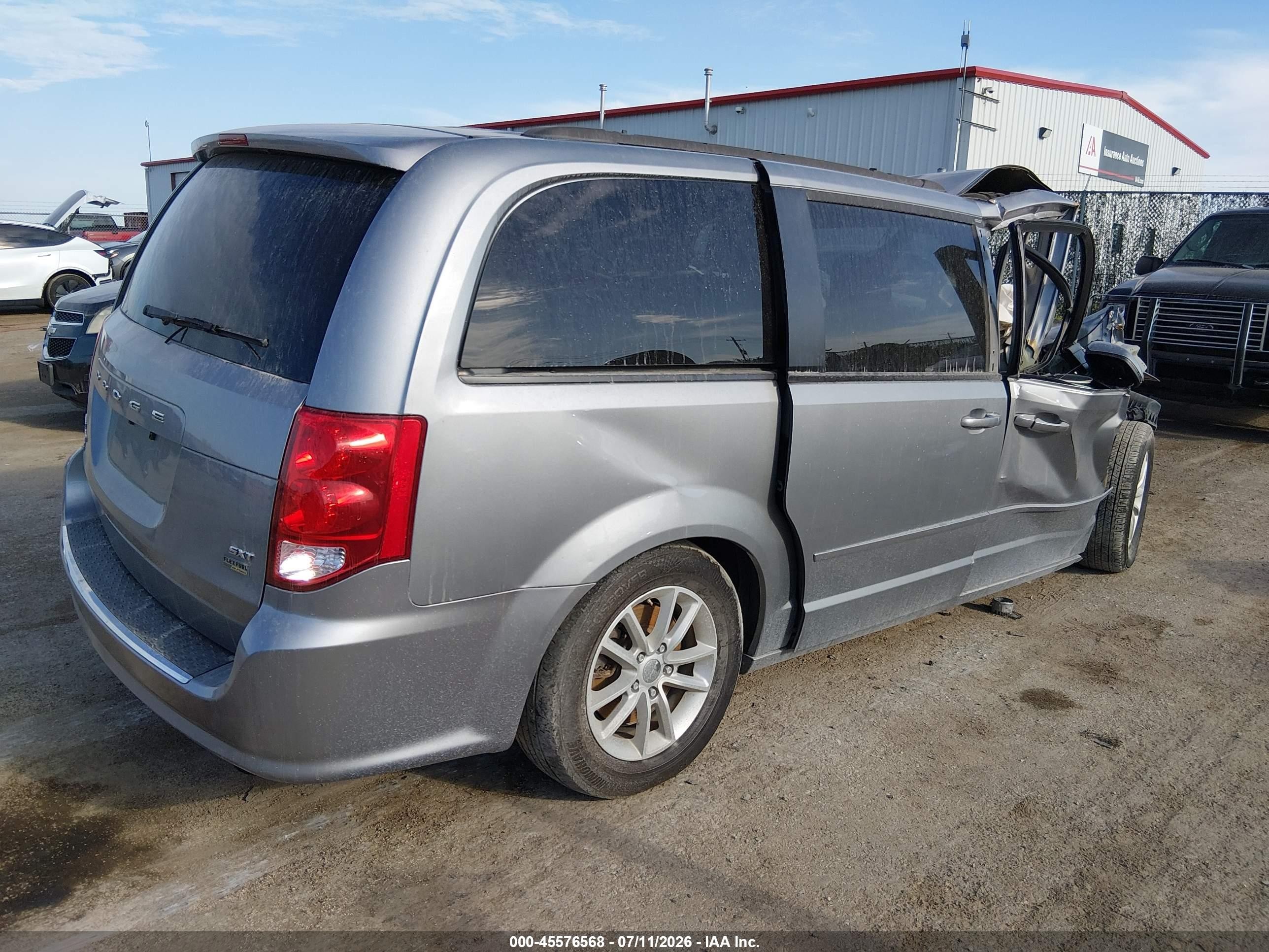 2014 Dodge Grand Caravan Sxt Silver vin: 2C4RDGCG8ER391912