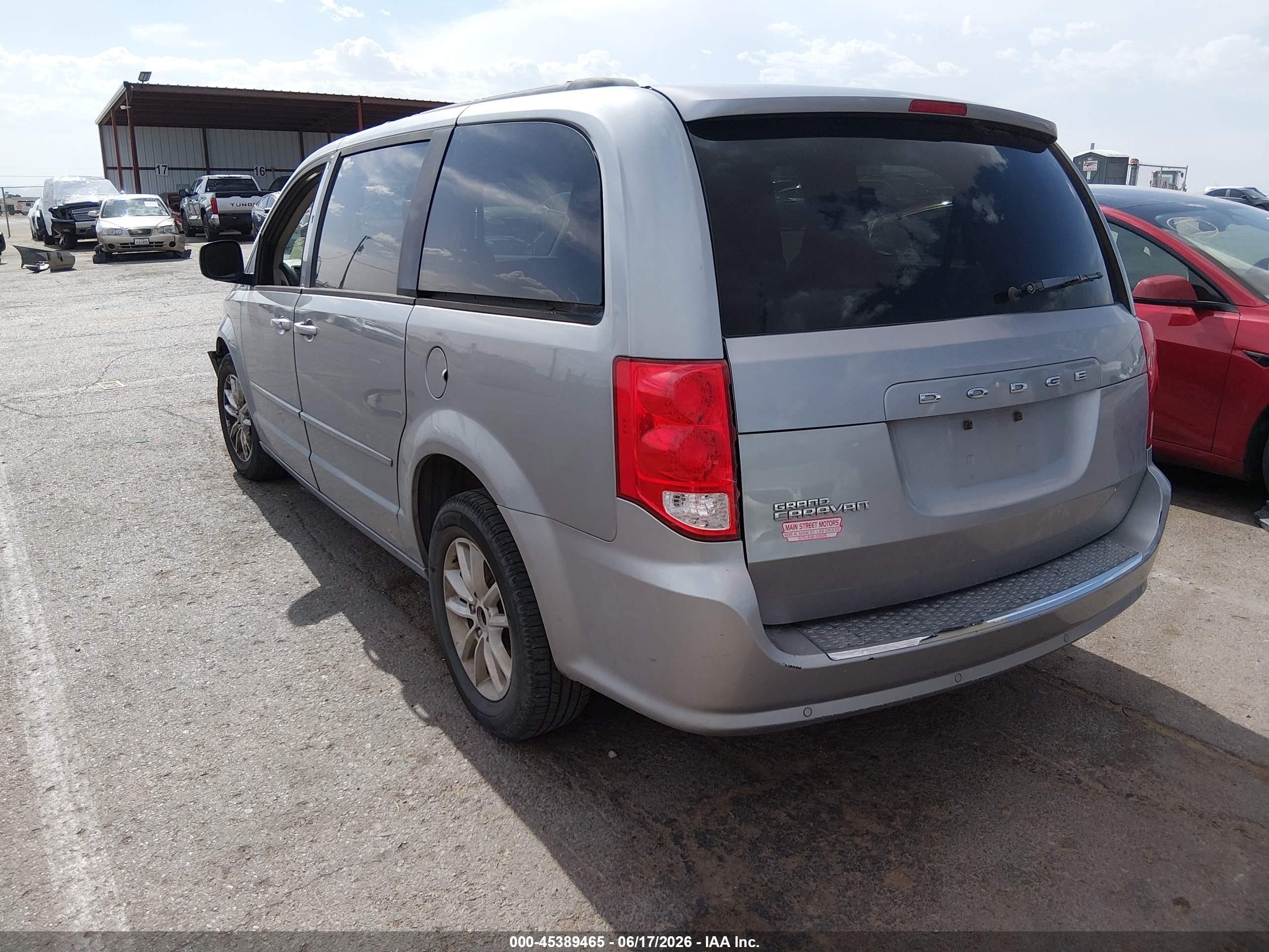 2014 Dodge Grand Caravan Sxt Silver vin: 2C4RDGCG8ER423256