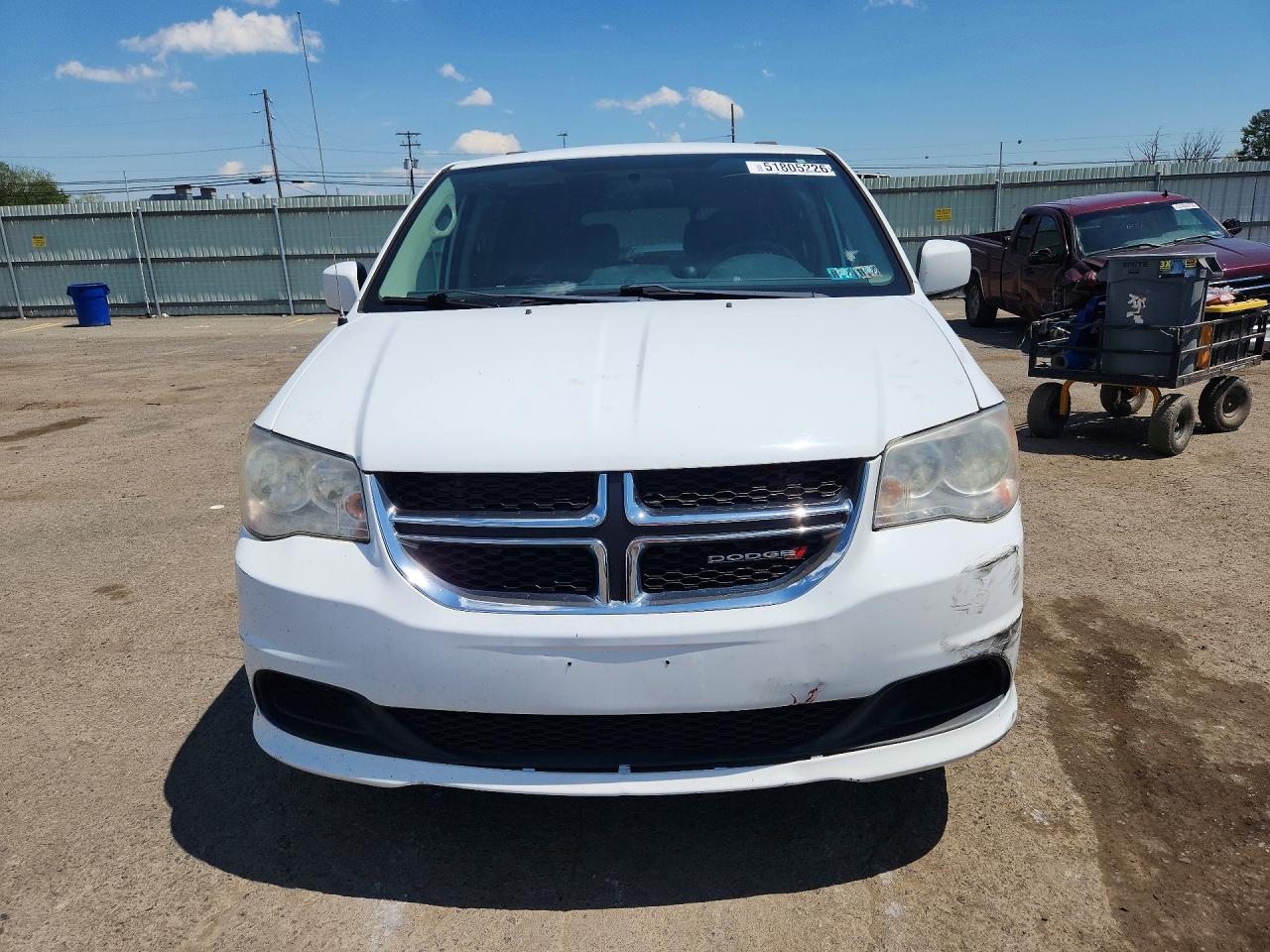 2014 Dodge Grand Caravan Sxt White vin: 2C4RDGCG8ER427310