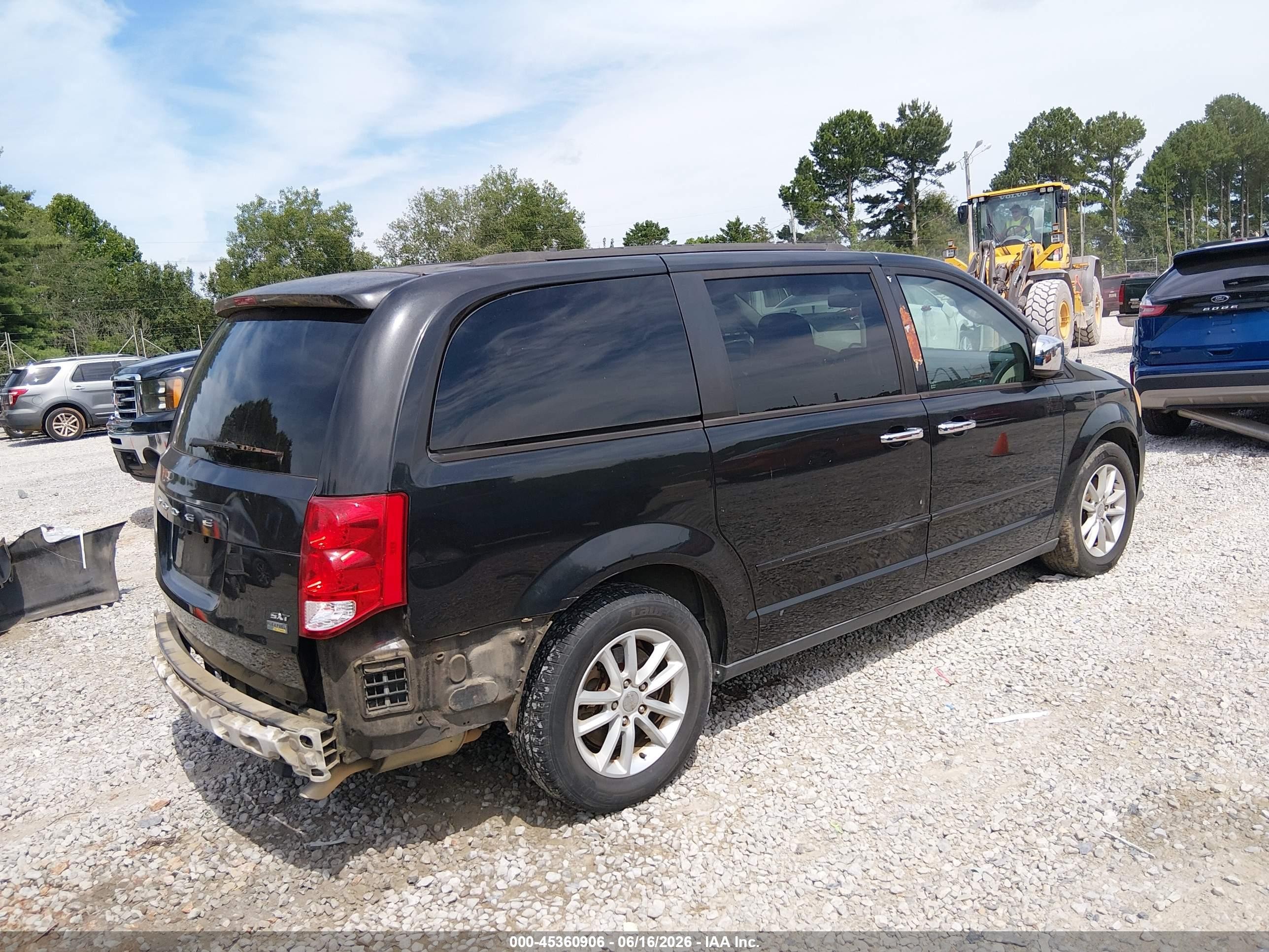2014 Dodge Grand Caravan Sxt Black vin: 2C4RDGCG8ER430692