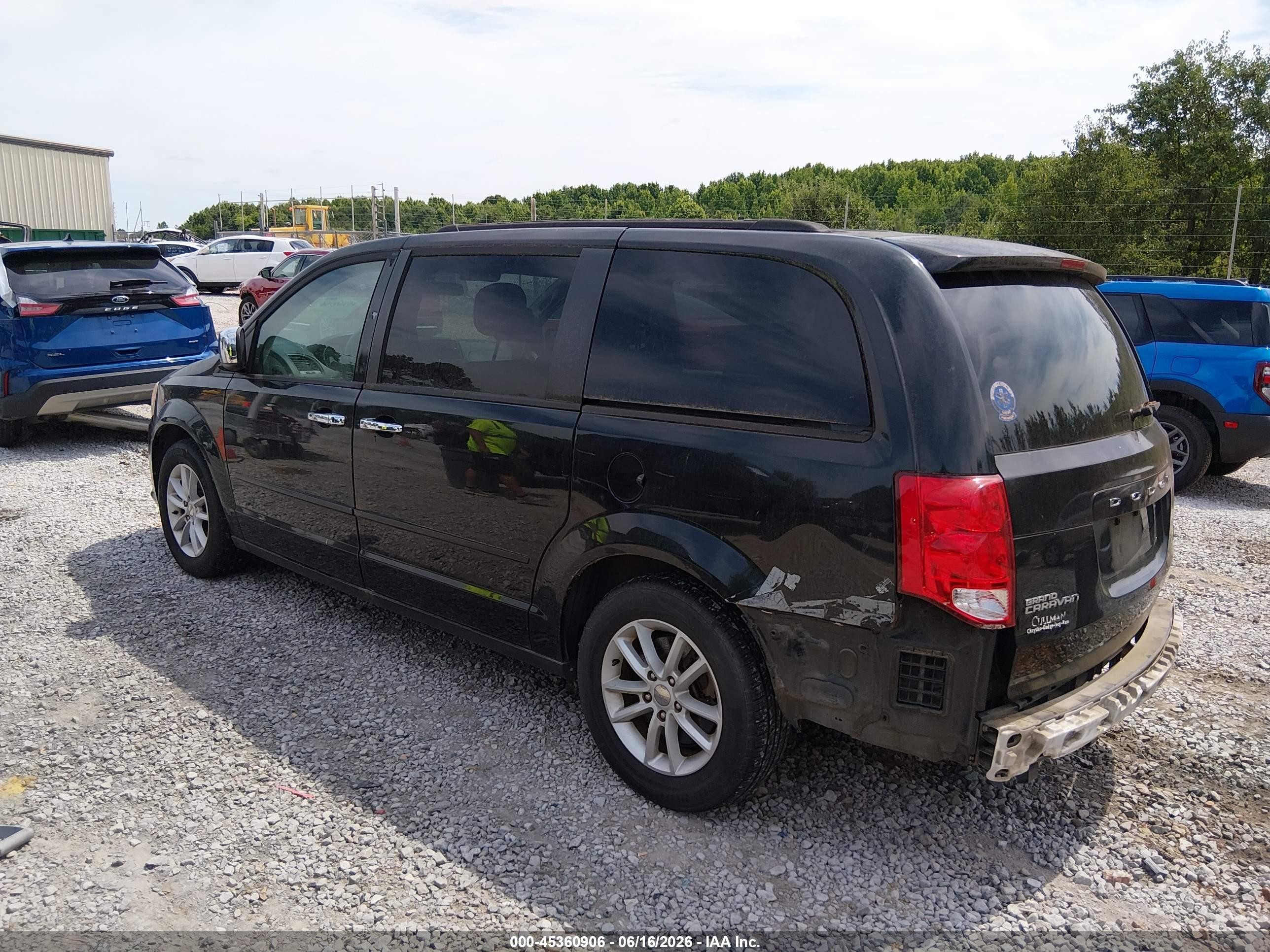 2014 Dodge Grand Caravan Sxt Black vin: 2C4RDGCG8ER430692