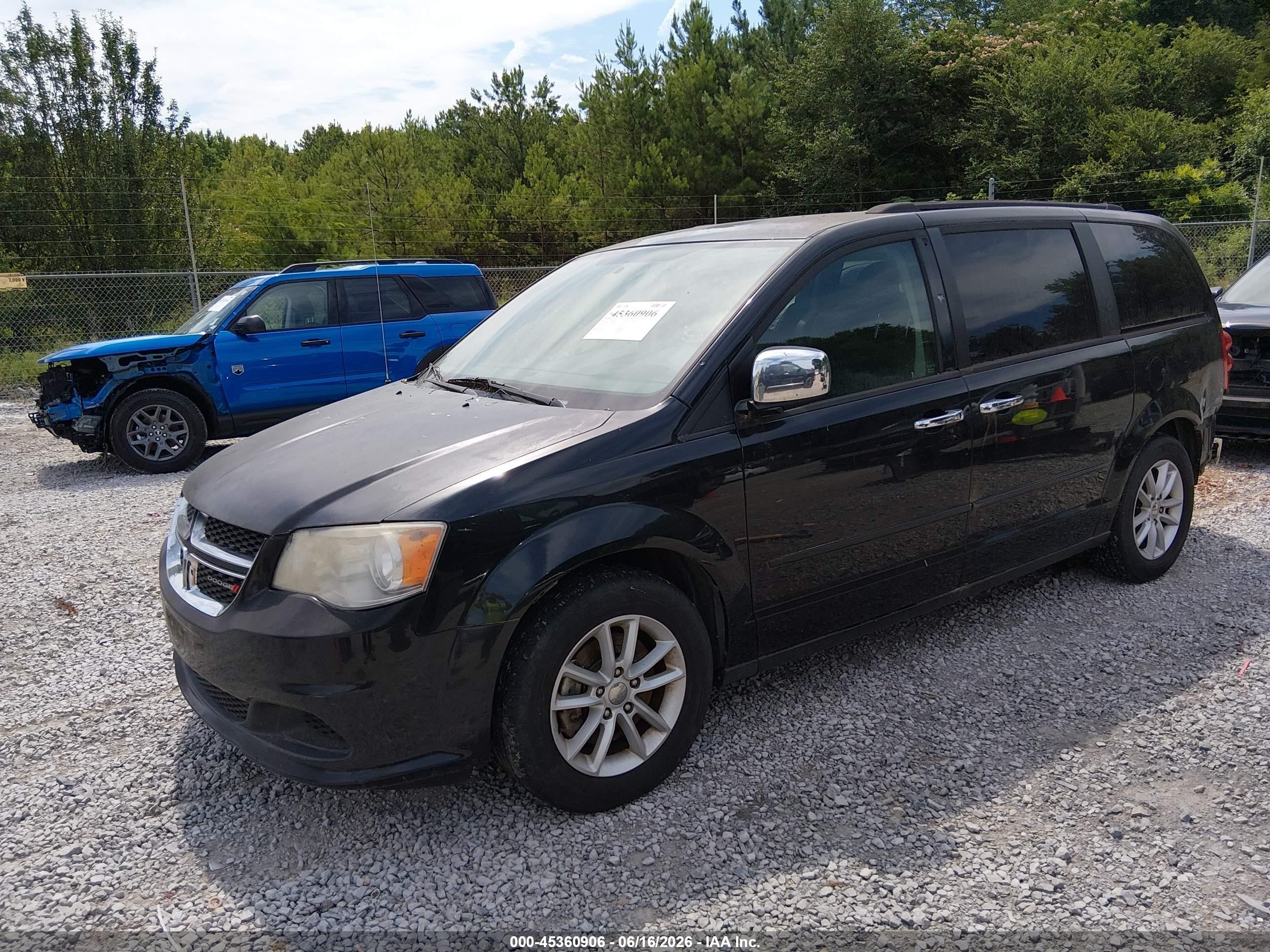 2014 Dodge Grand Caravan Sxt Black vin: 2C4RDGCG8ER430692