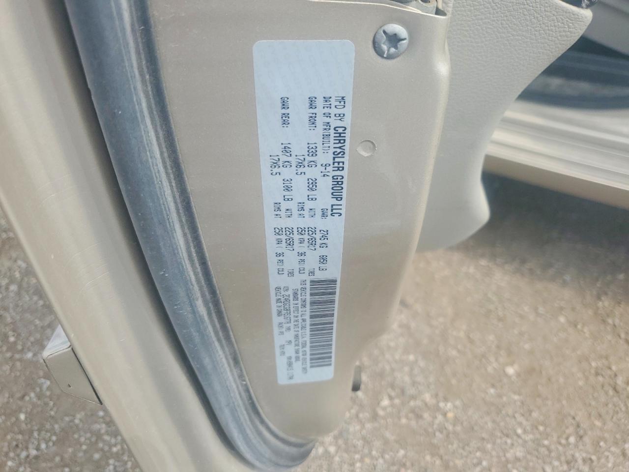 2015 Dodge Grand Caravan Sxt Gold vin: 2C4RDGCG8FR516778