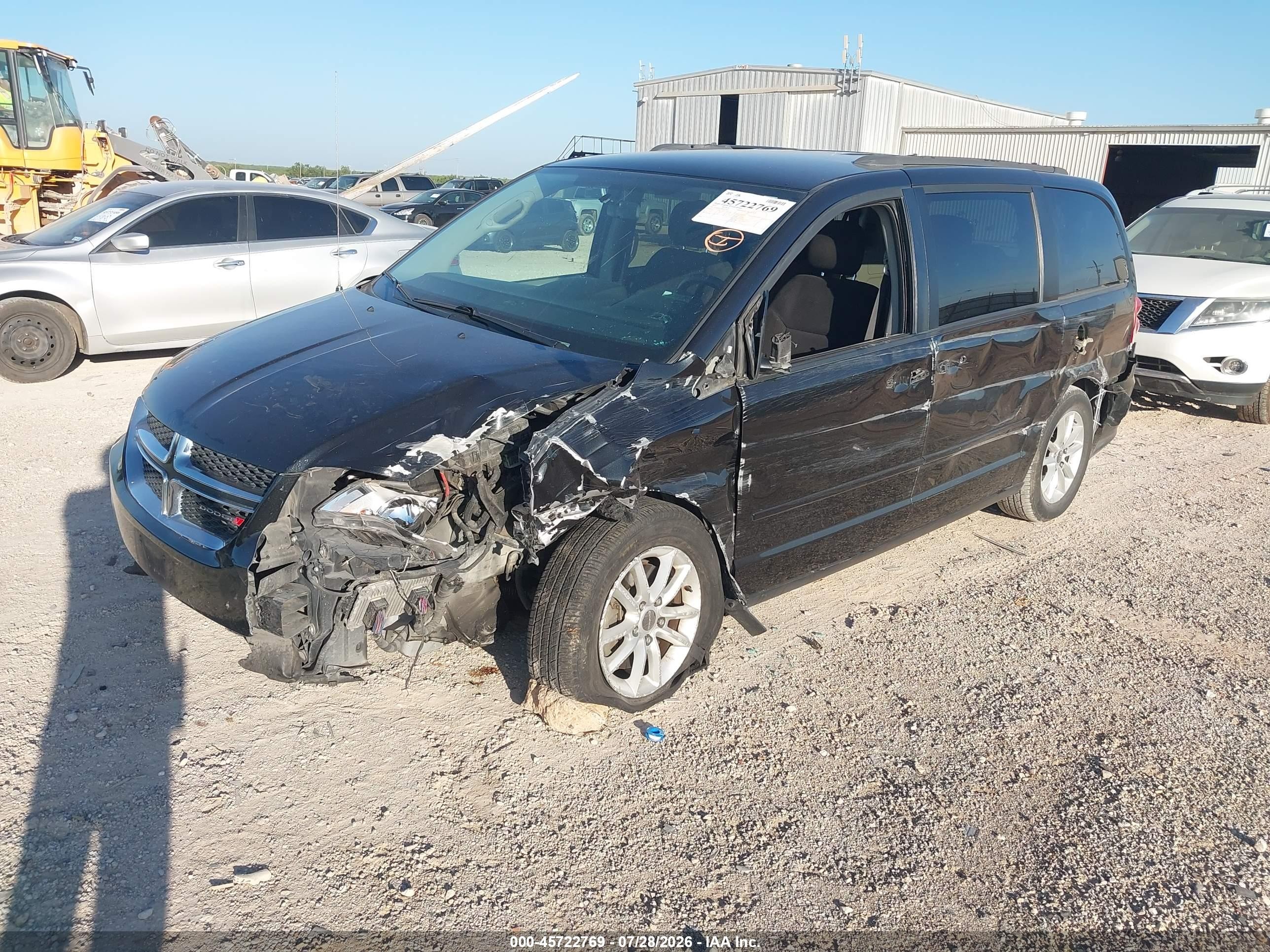 2015 Dodge Grand Caravan Sxt Black vin: 2C4RDGCG8FR526811