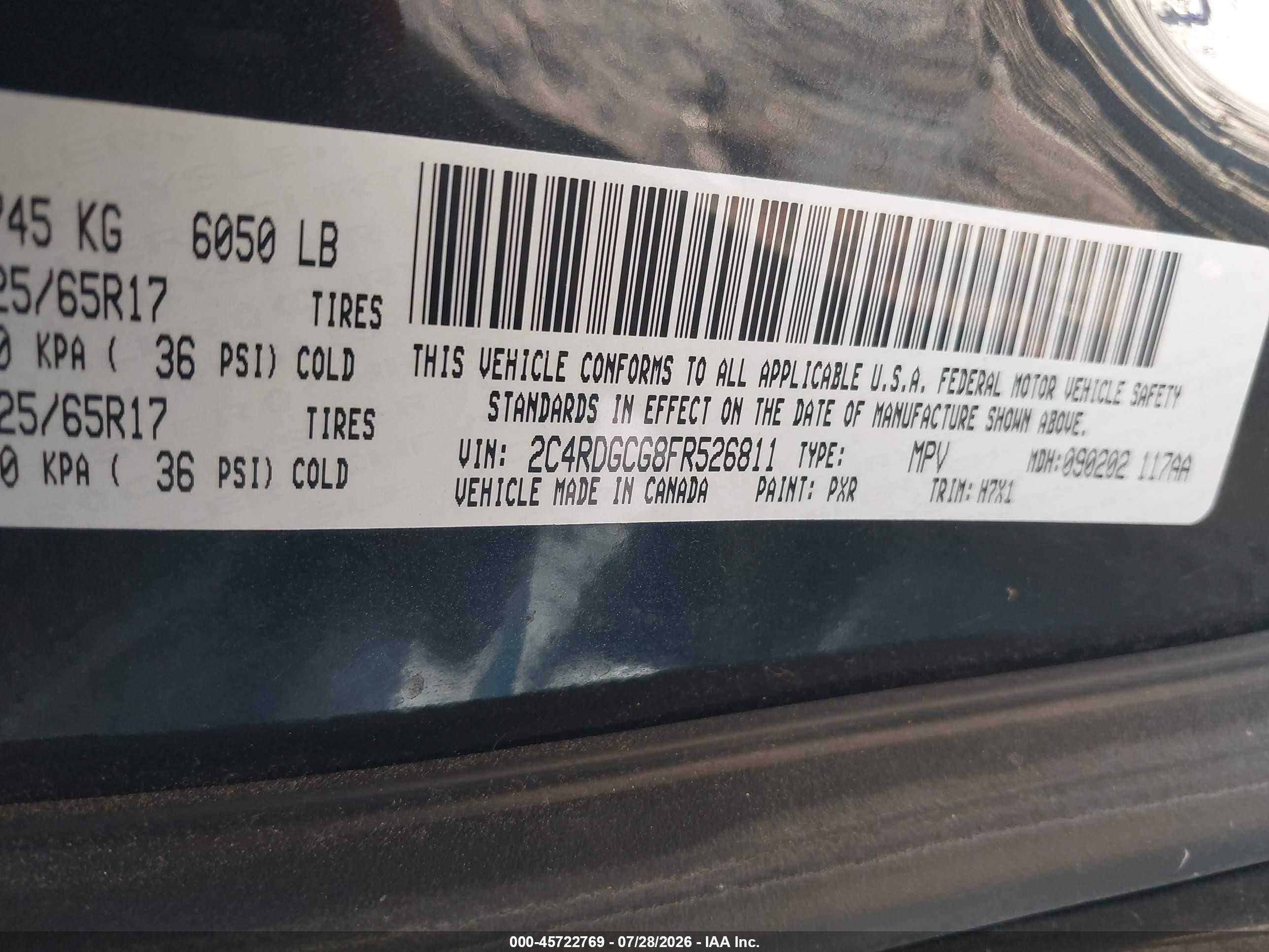 2015 Dodge Grand Caravan Sxt Black vin: 2C4RDGCG8FR526811