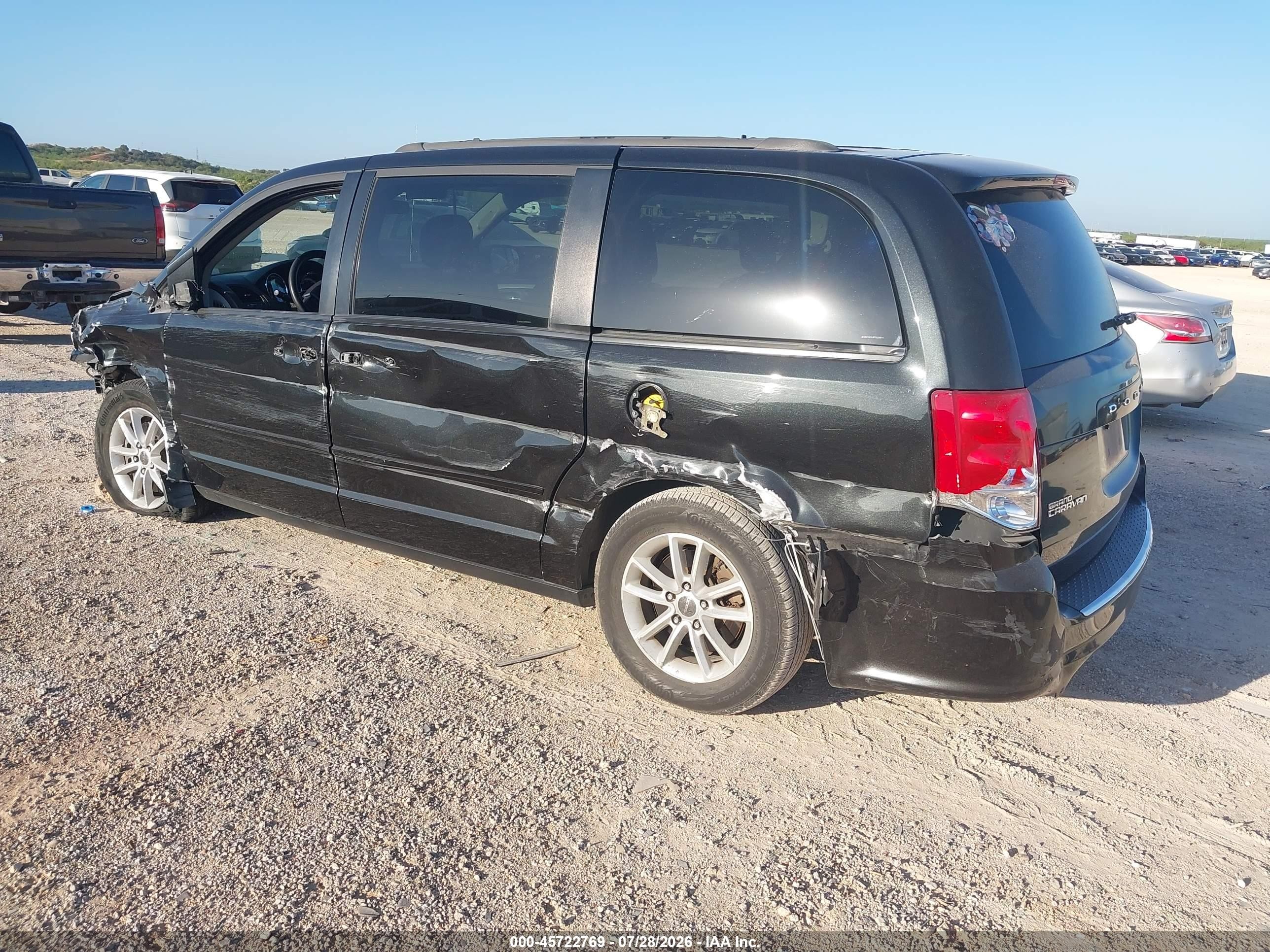 2015 Dodge Grand Caravan Sxt Black vin: 2C4RDGCG8FR526811