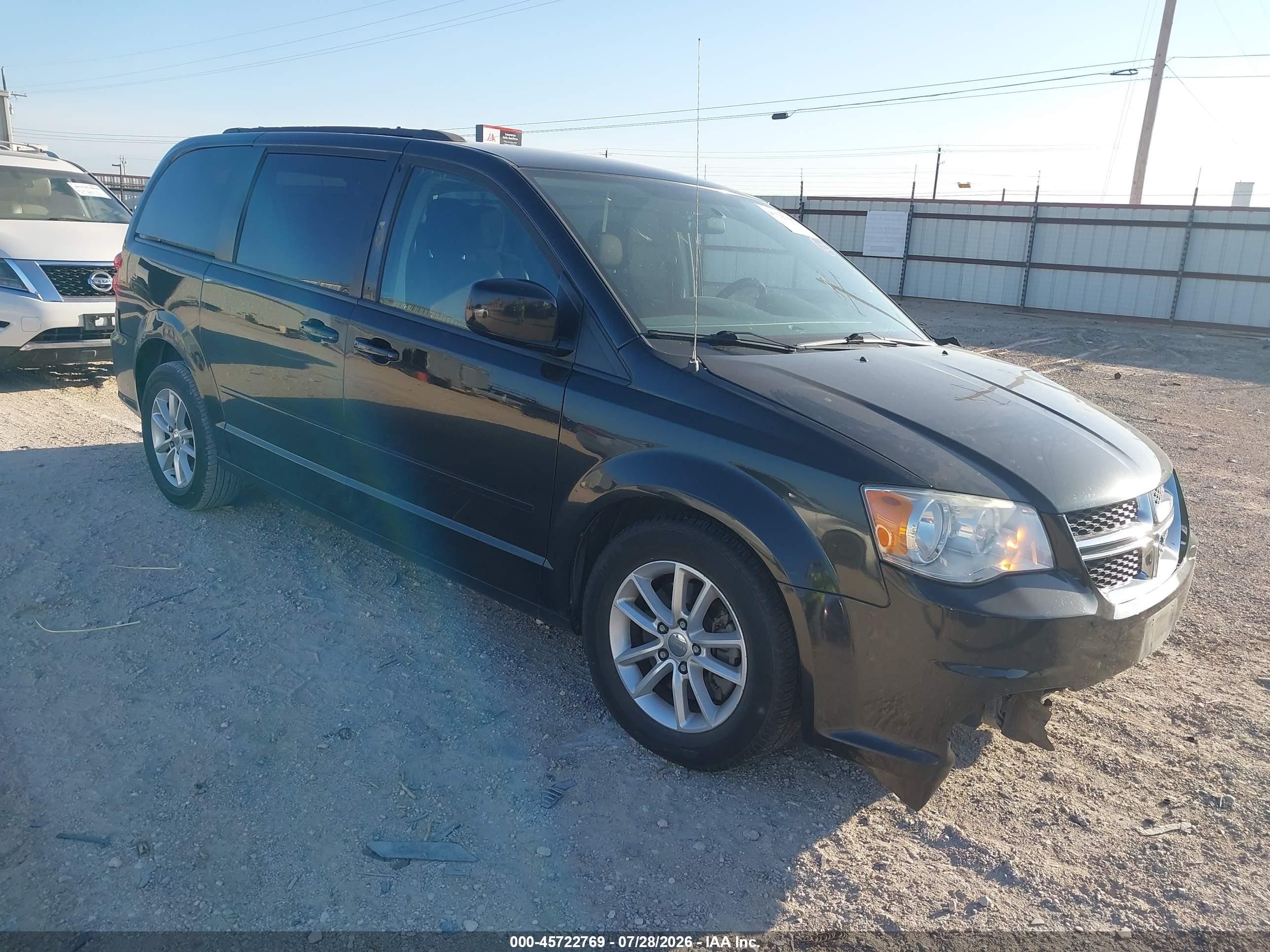 2015 Dodge Grand Caravan Sxt Black vin: 2C4RDGCG8FR526811