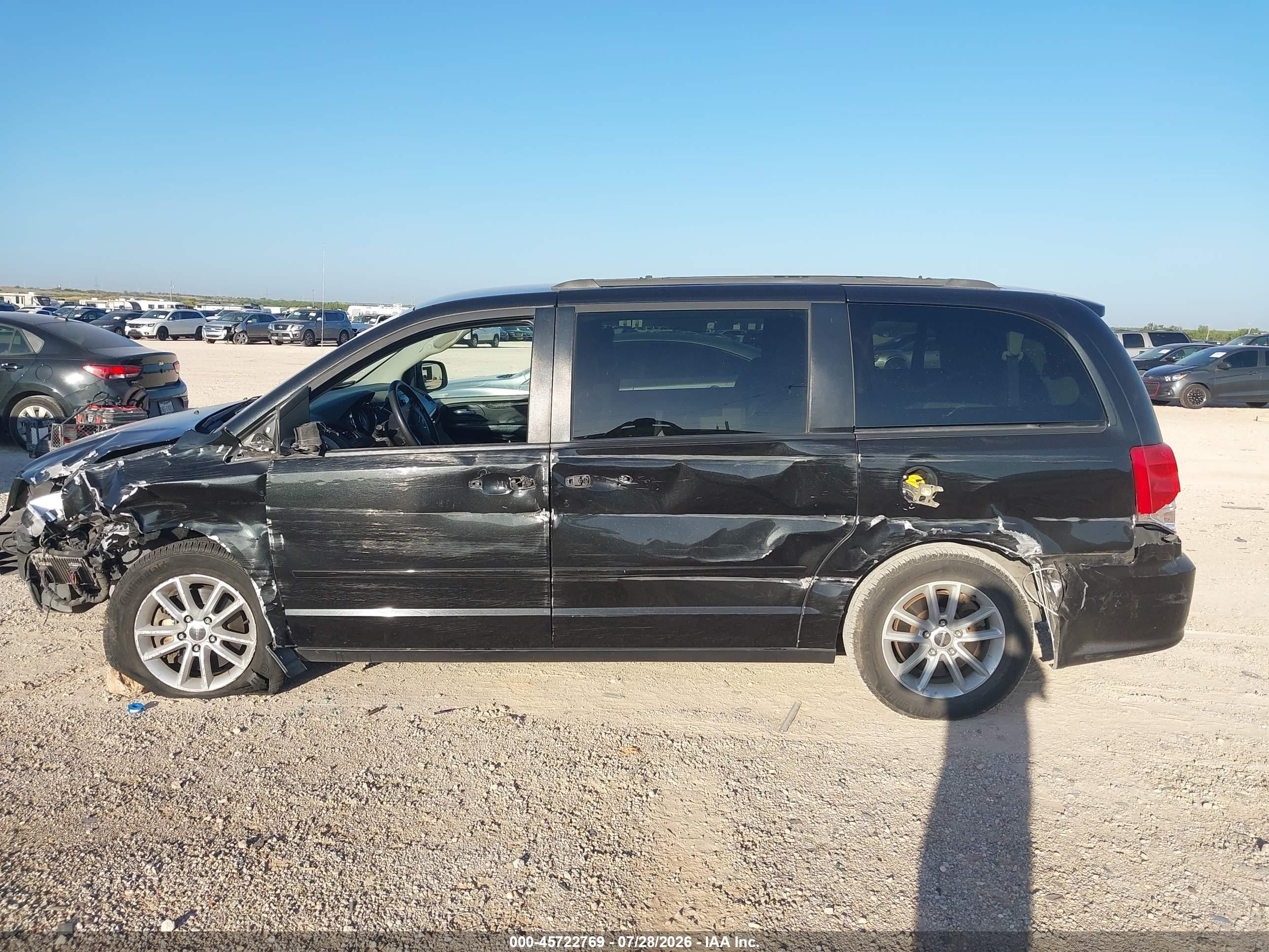 2015 Dodge Grand Caravan Sxt Black vin: 2C4RDGCG8FR526811