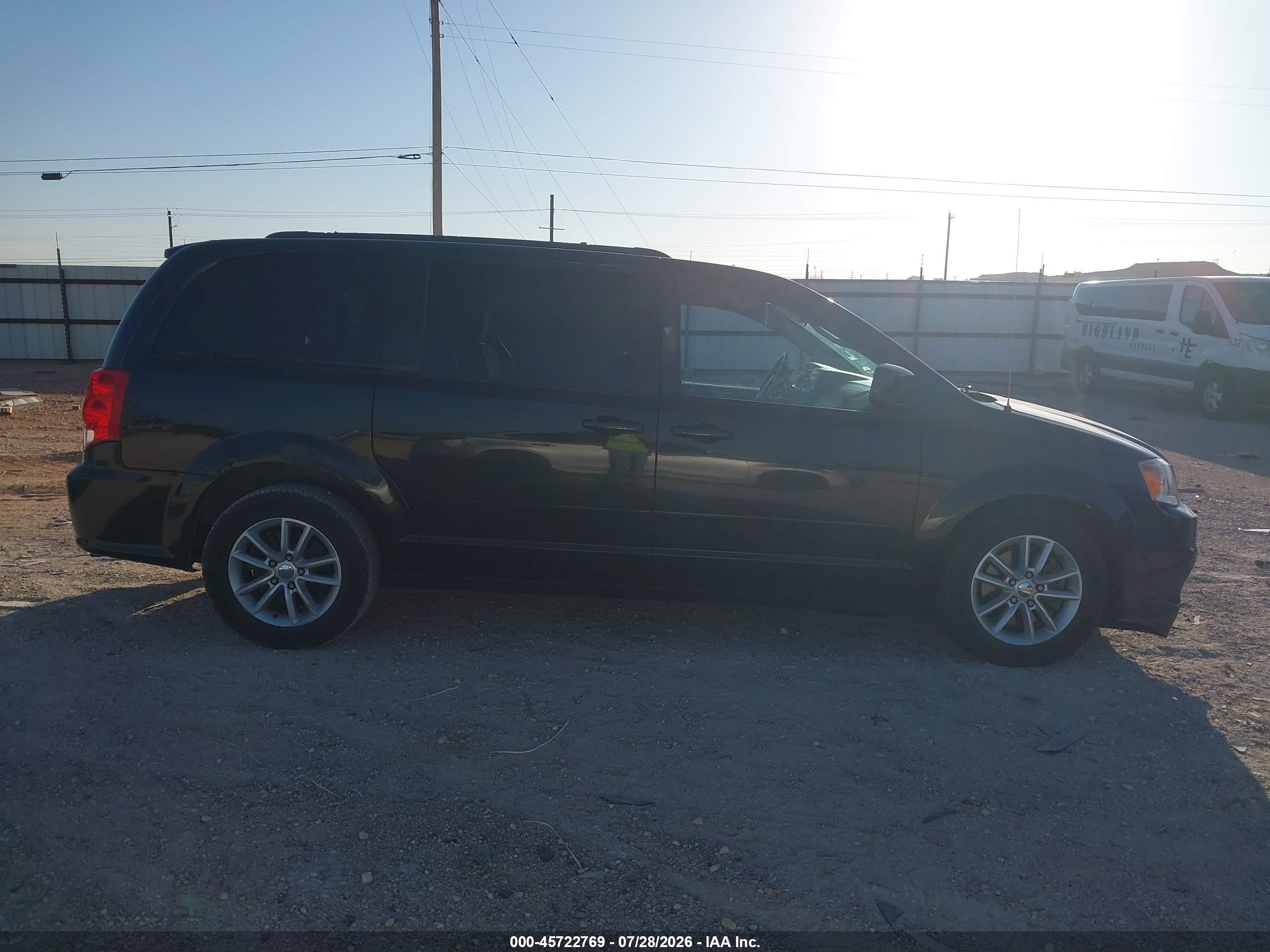 2015 Dodge Grand Caravan Sxt Black vin: 2C4RDGCG8FR526811