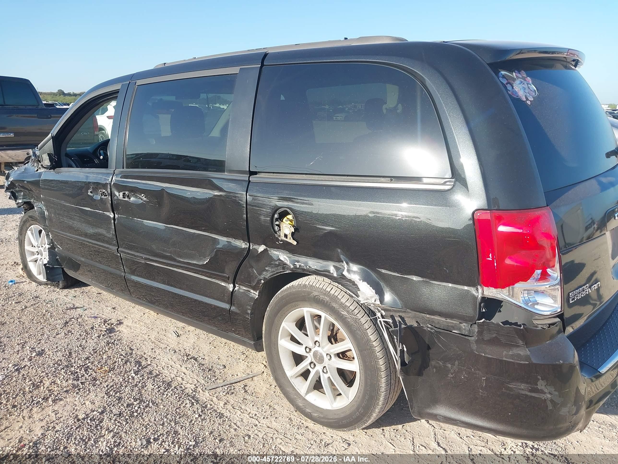 2015 Dodge Grand Caravan Sxt Black vin: 2C4RDGCG8FR526811