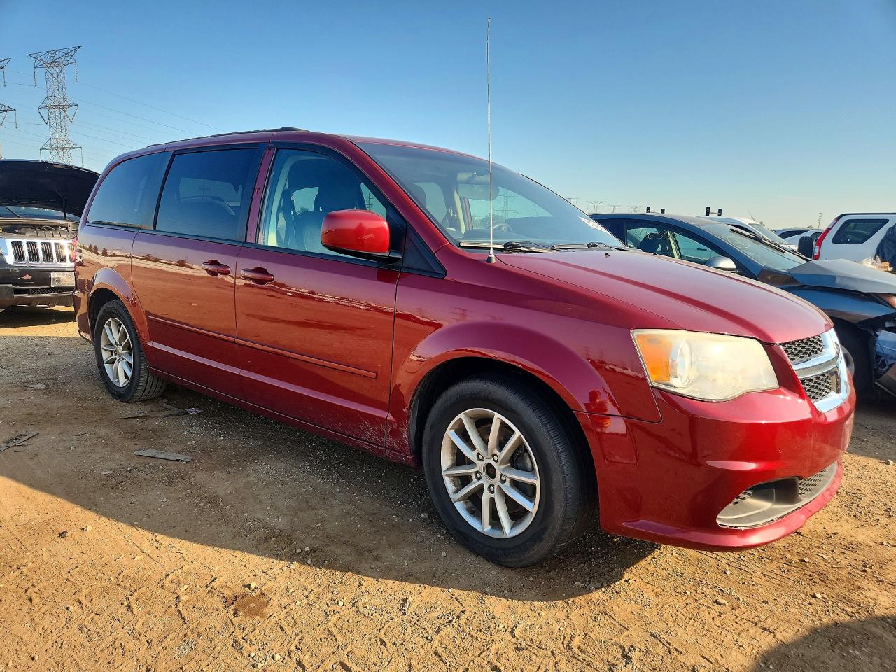 2015 Dodge Grand Caravan Sxt Burgundy vin: 2C4RDGCG8FR527019