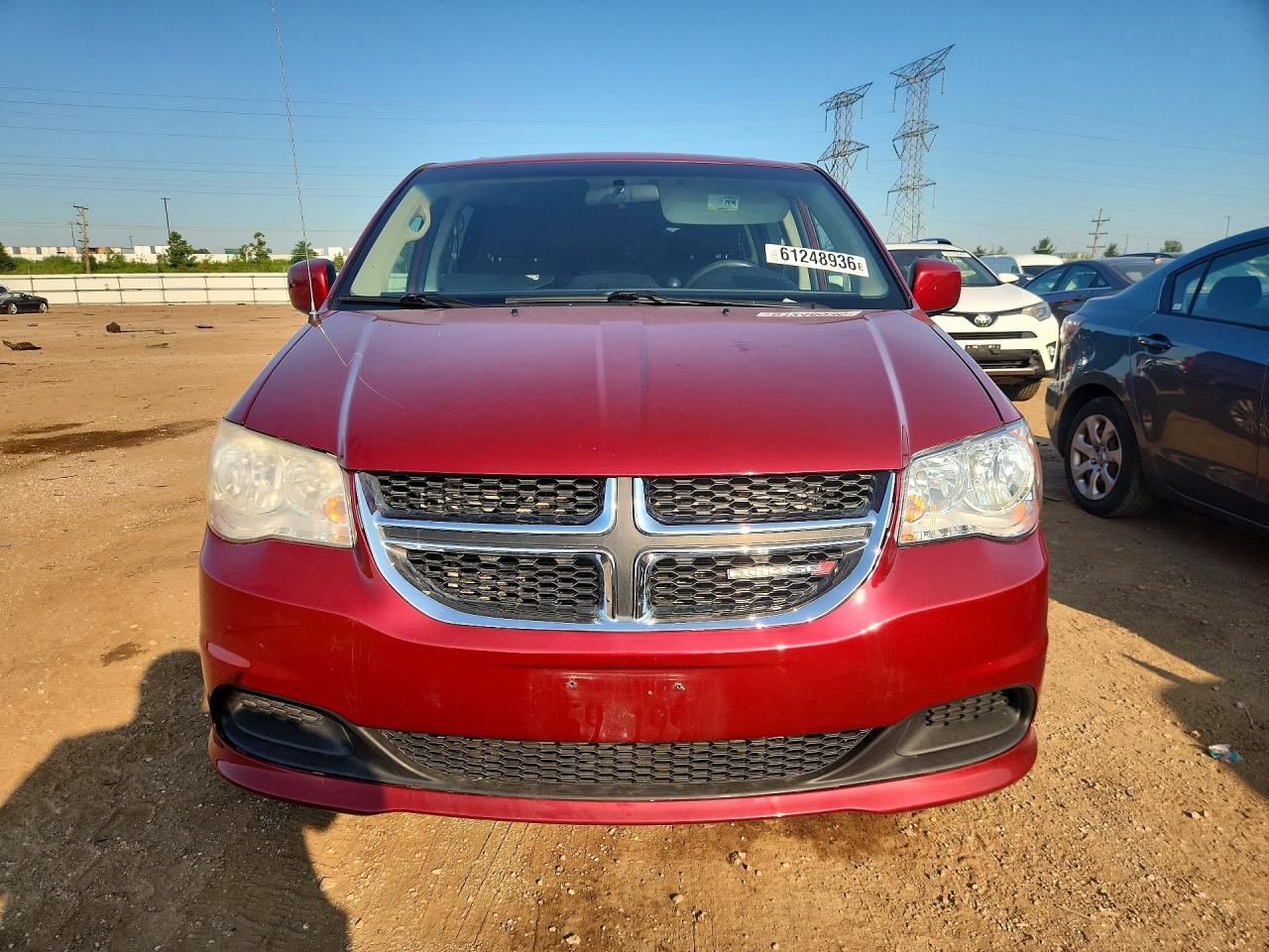2015 Dodge Grand Caravan Sxt Burgundy vin: 2C4RDGCG8FR527019