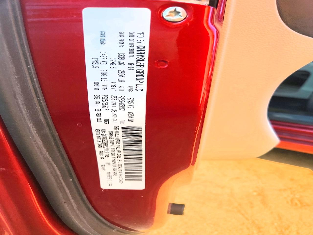 2015 Dodge Grand Caravan Sxt Burgundy vin: 2C4RDGCG8FR527019