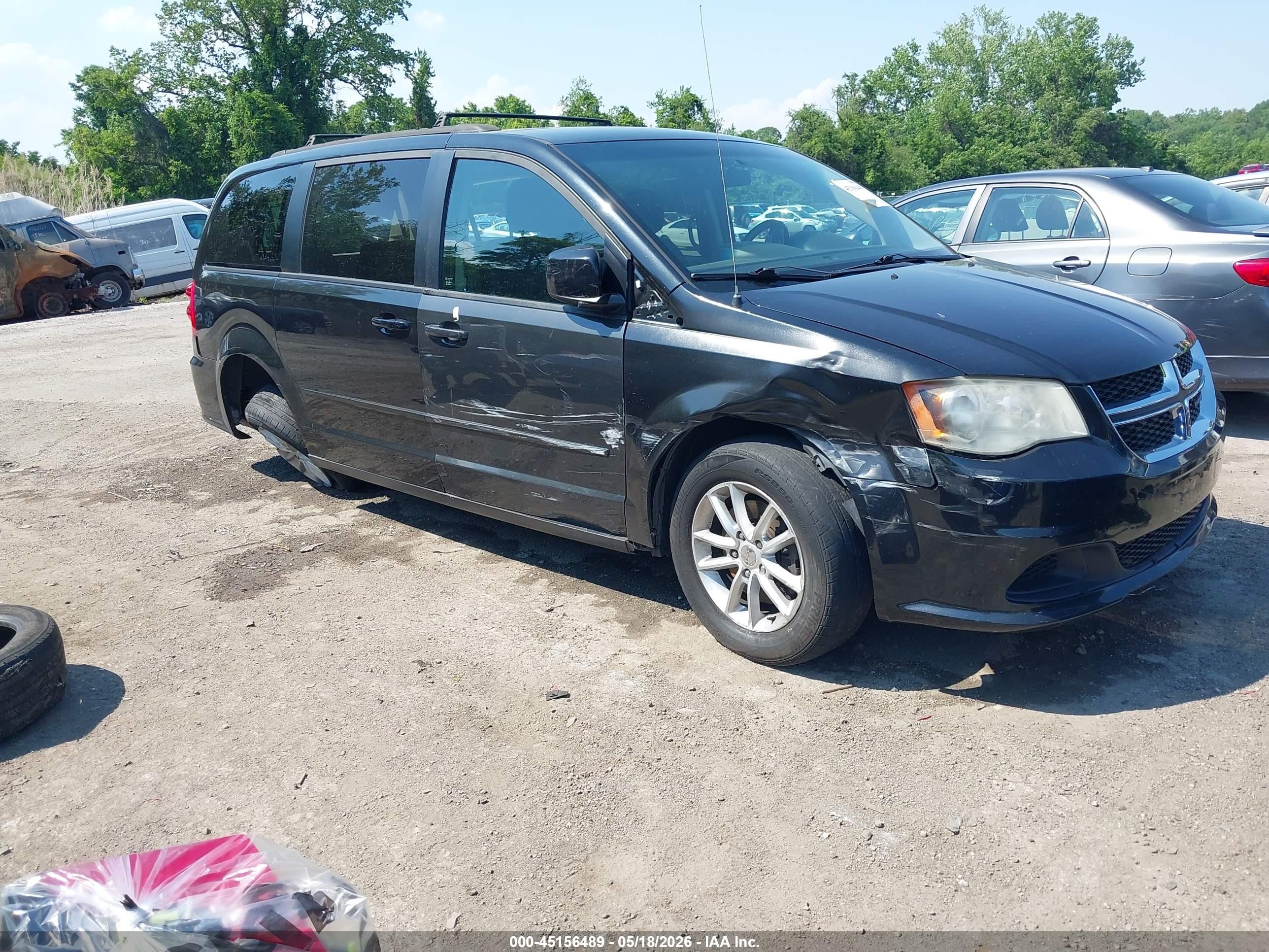 2015 Dodge Grand Caravan Sxt Black vin: 2C4RDGCG8FR529644