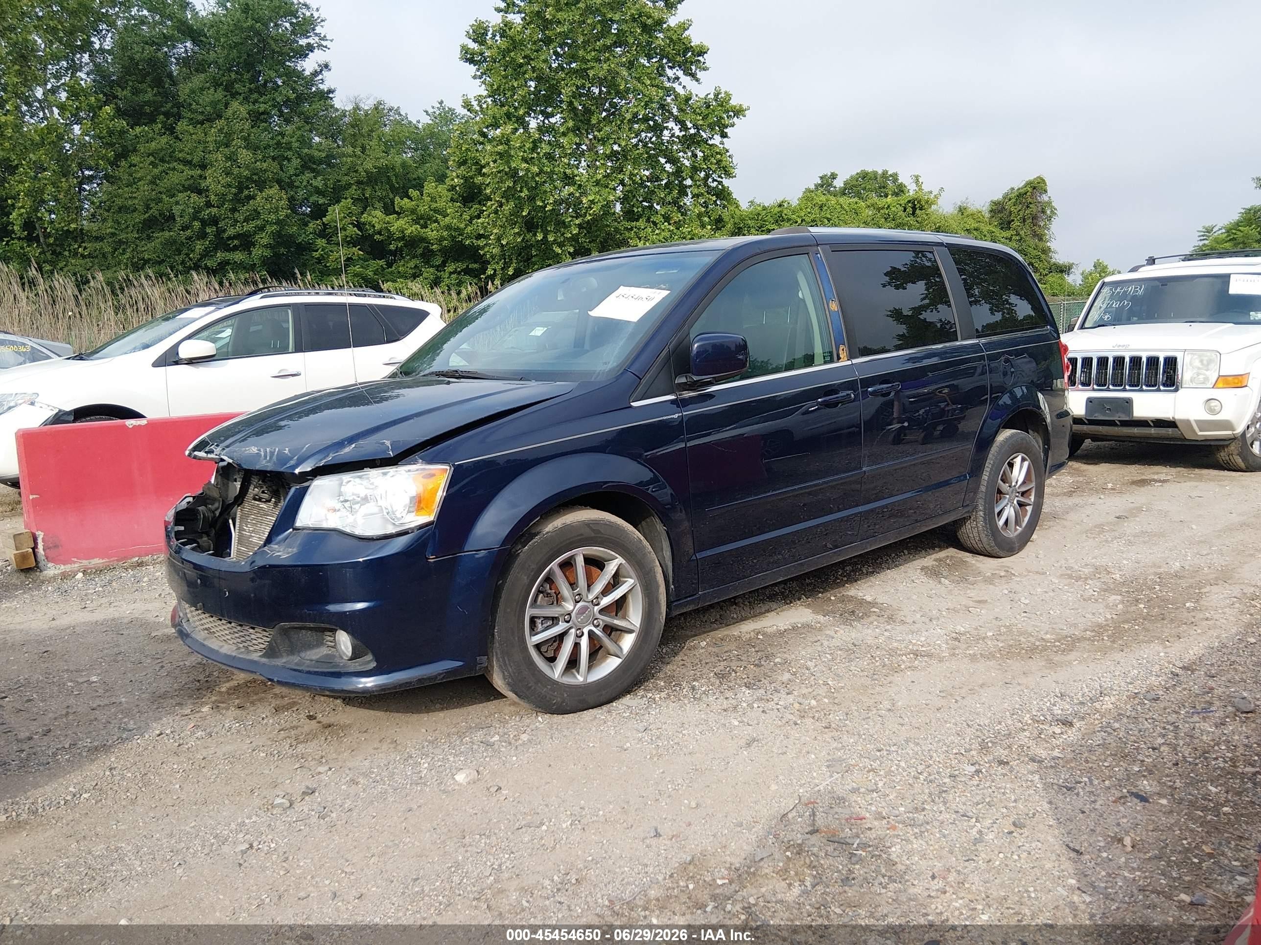 2015 Dodge Grand Caravan Sxt Plus Blue vin: 2C4RDGCG8FR653574
