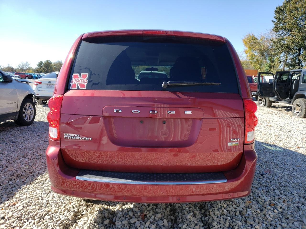 2016 Dodge Grand Caravan Sxt Red vin: 2C4RDGCG8GR273572