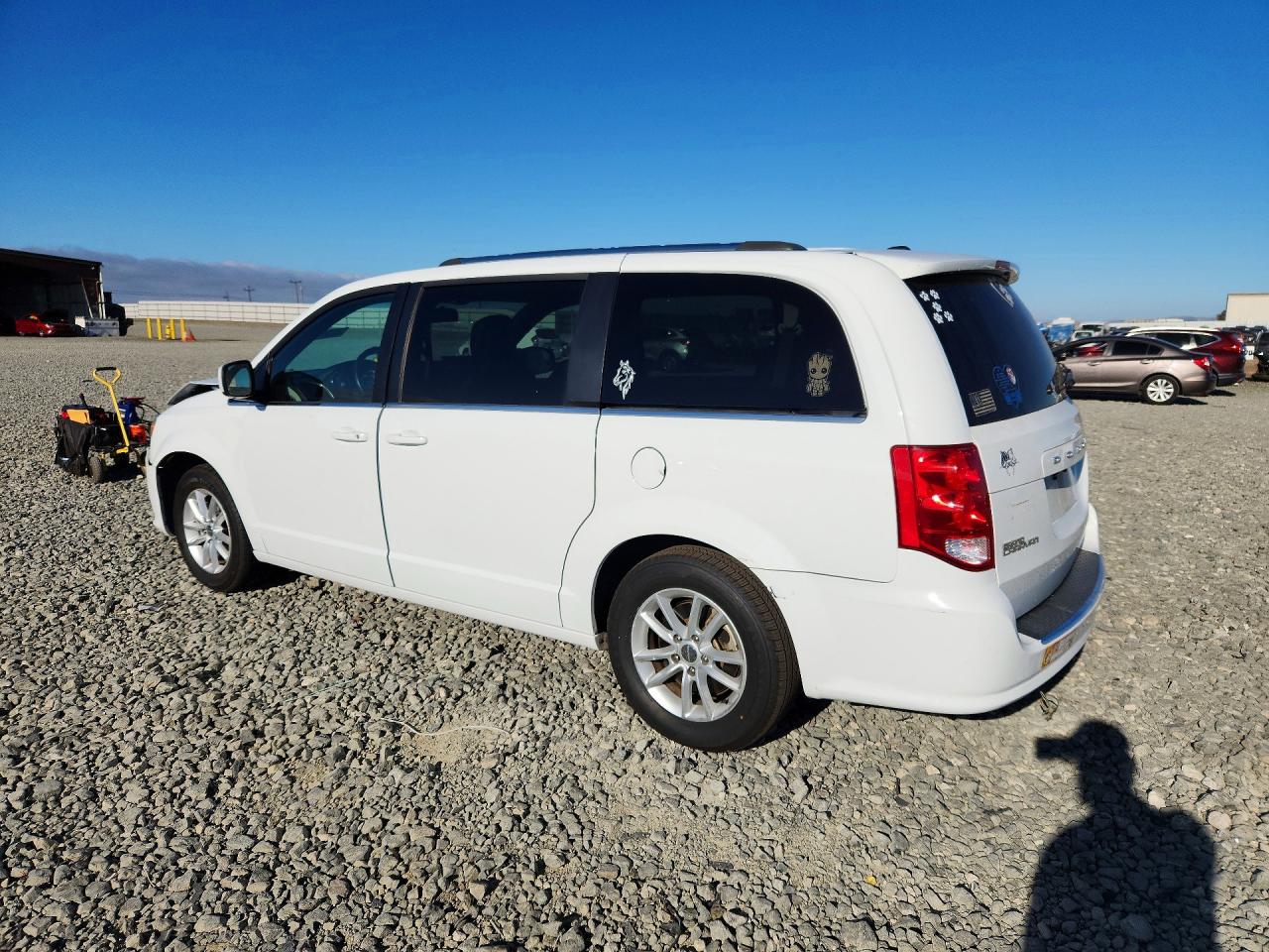 2019 Dodge Grand Caravan Sxt White vin: 2C4RDGCG8KR735539