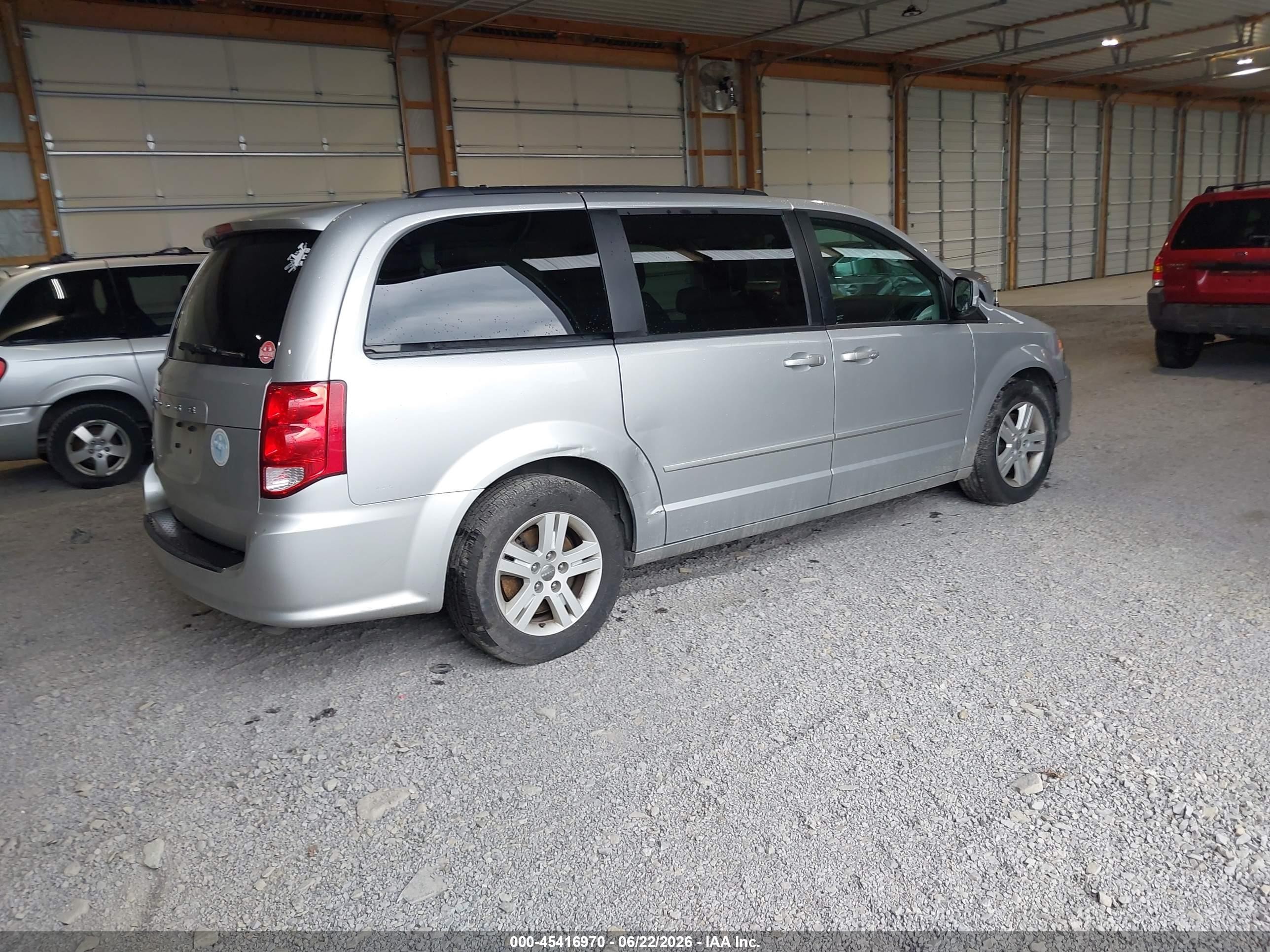 2012 Dodge Grand Caravan Sxt Silver vin: 2C4RDGCG9CR281397