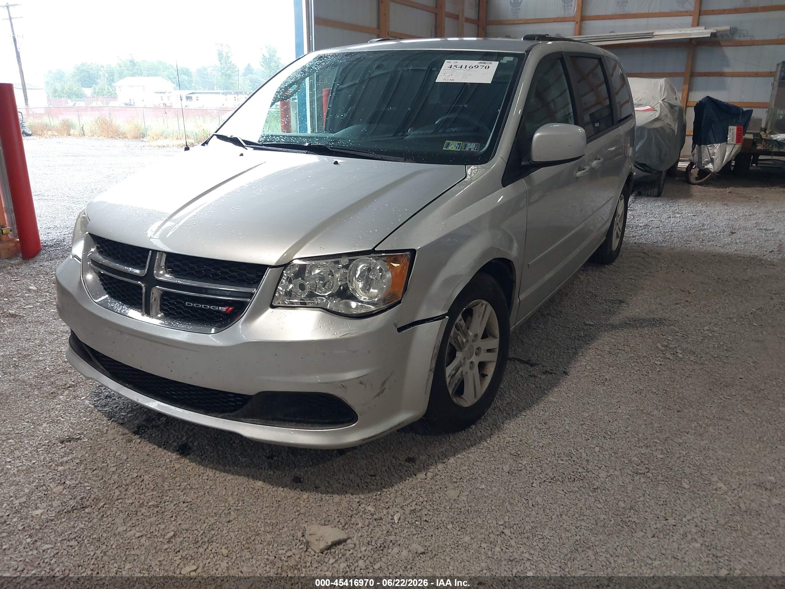 2012 Dodge Grand Caravan Sxt Silver vin: 2C4RDGCG9CR281397