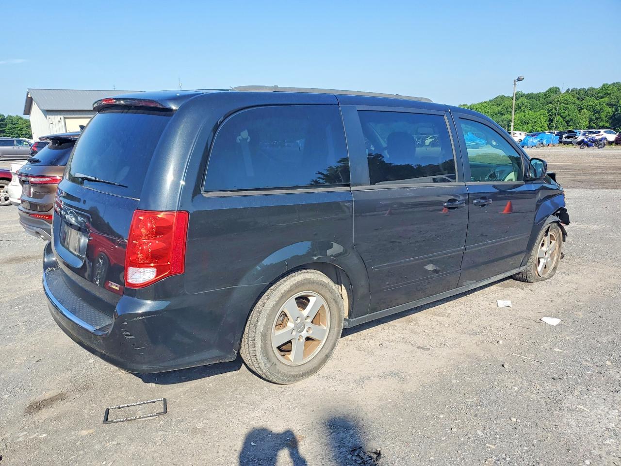 2012 Dodge Grand Caravan Sxt Black vin: 2C4RDGCG9CR329500
