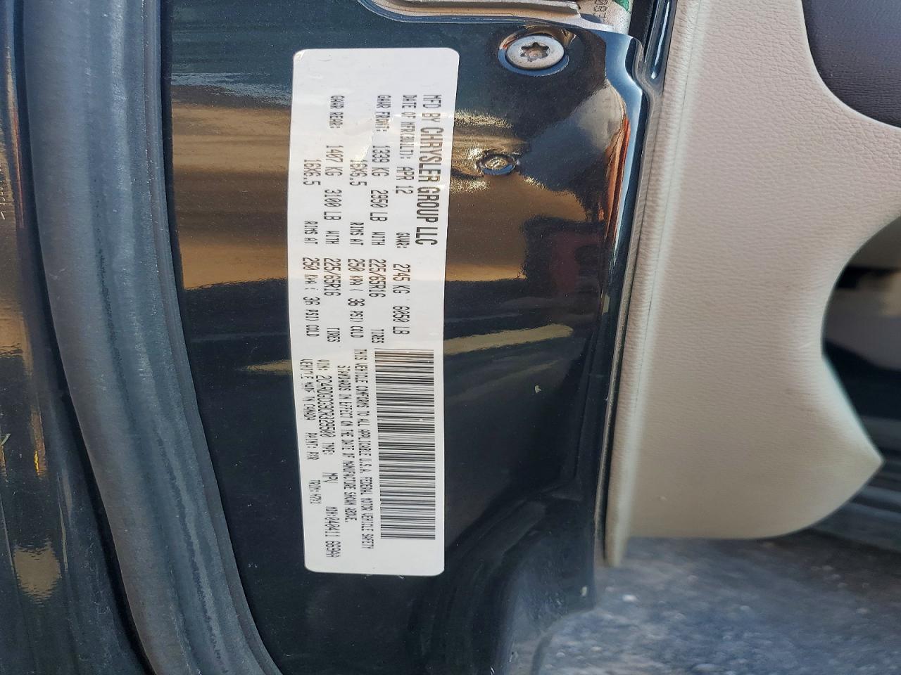 2012 Dodge Grand Caravan Sxt Black vin: 2C4RDGCG9CR329500