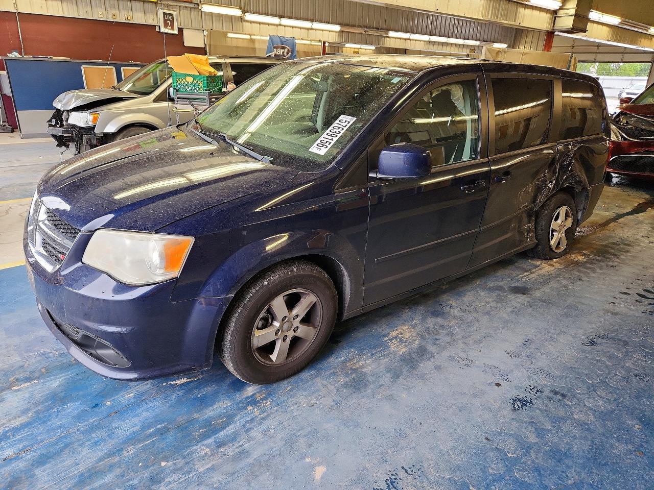 2012 Dodge Grand Caravan Sxt Blue vin: 2C4RDGCG9CR373786