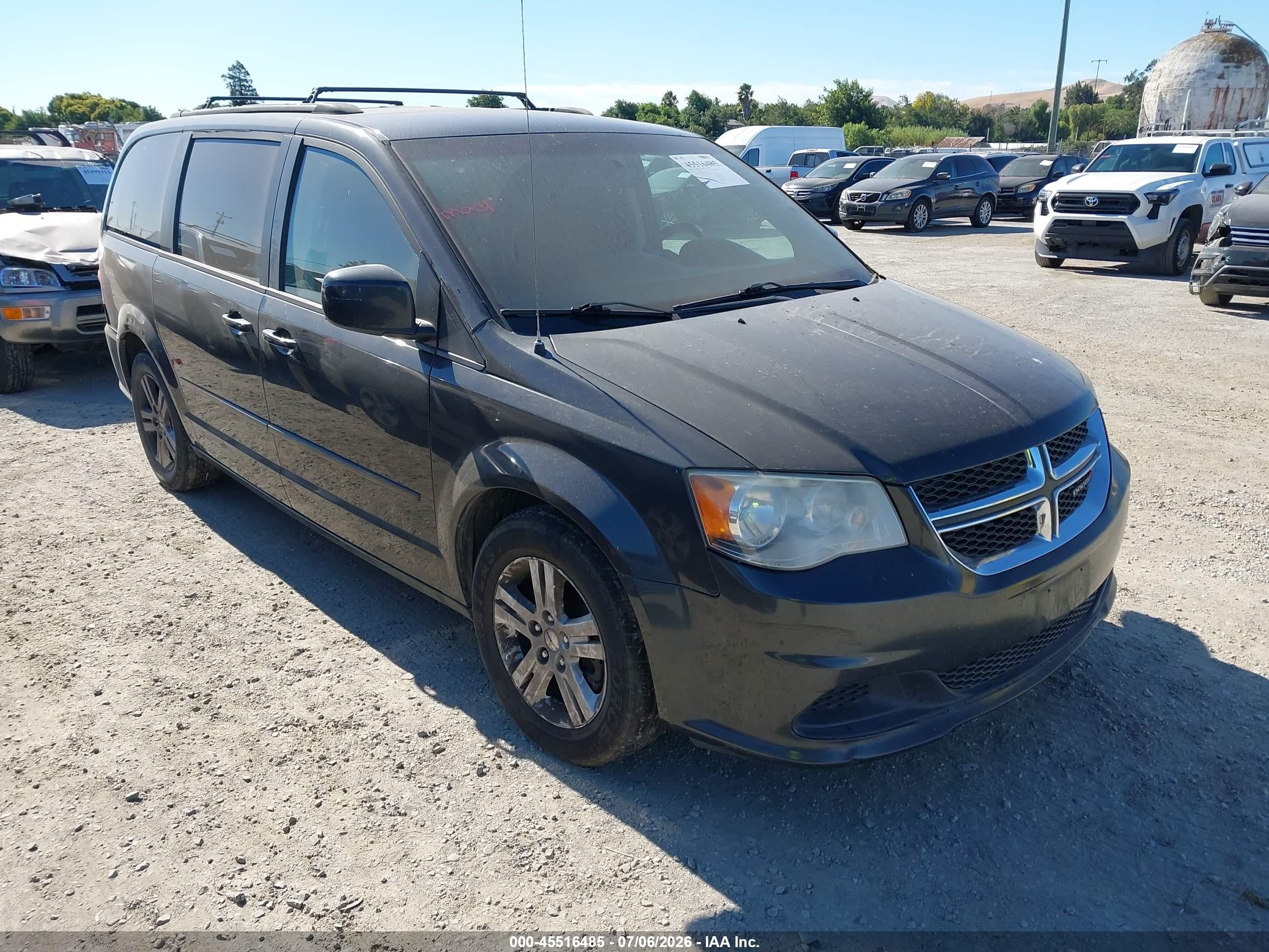 2012 Dodge Grand Caravan Sxt Black vin: 2C4RDGCG9CR374128