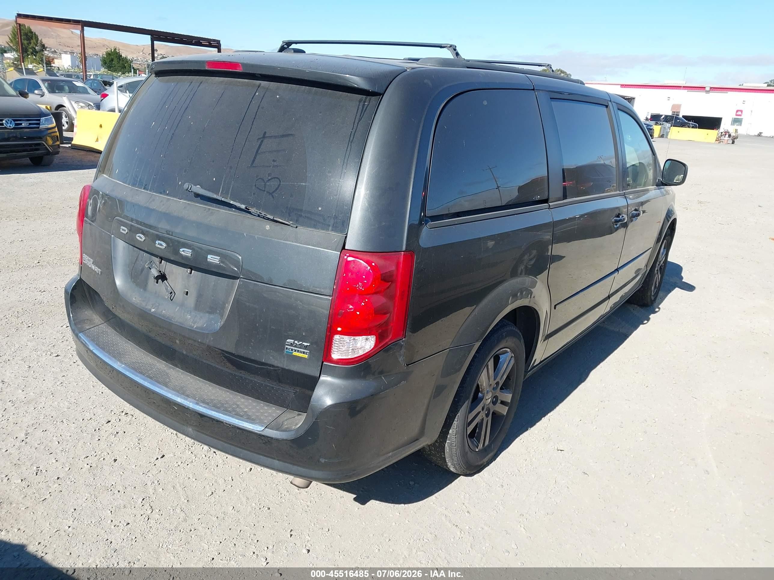 2012 Dodge Grand Caravan Sxt Black vin: 2C4RDGCG9CR374128