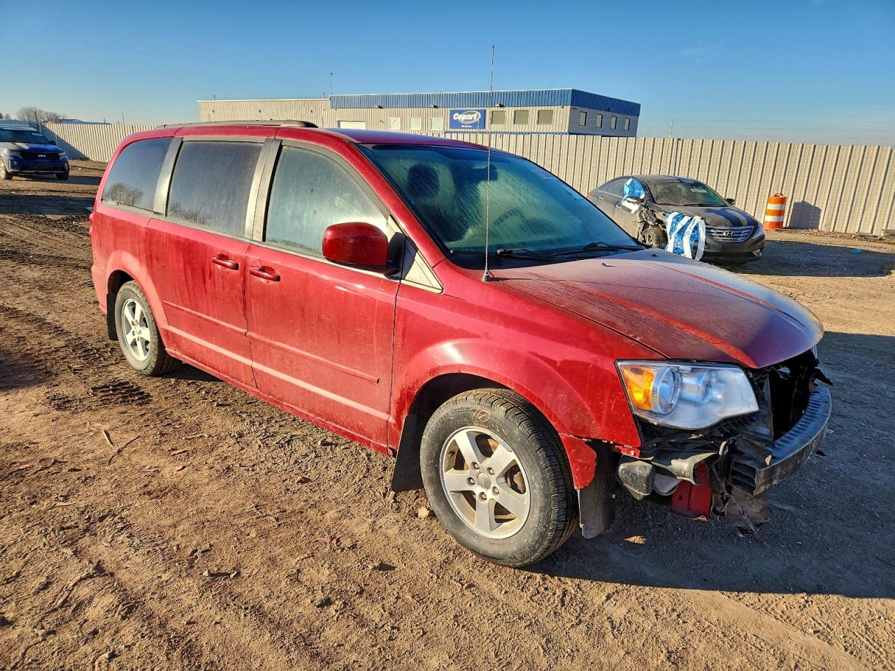2012 Dodge Grand Caravan Sxt Red vin: 2C4RDGCG9CR377448
