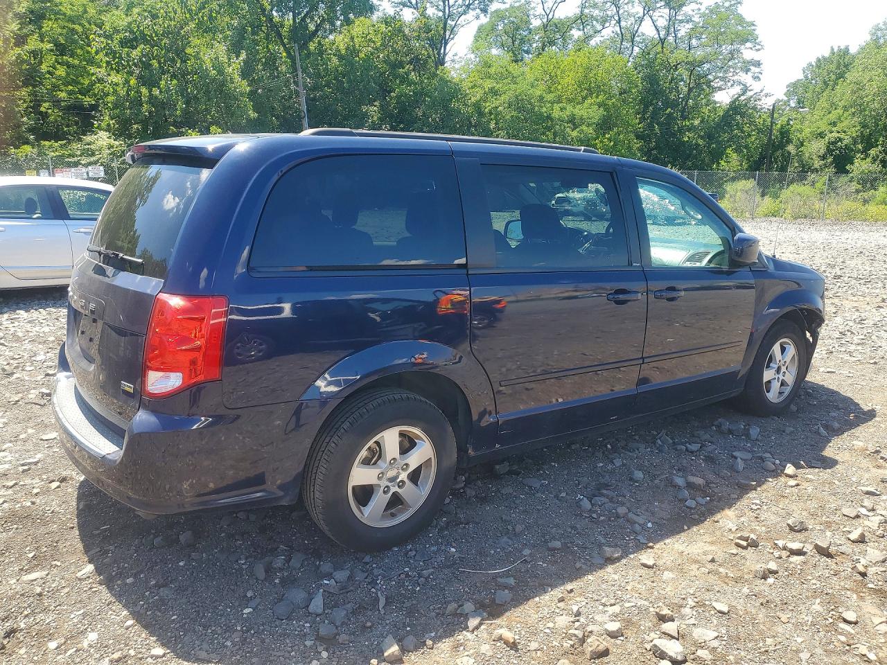 2012 Dodge Grand Caravan Sxt Blue vin: 2C4RDGCG9CR378549