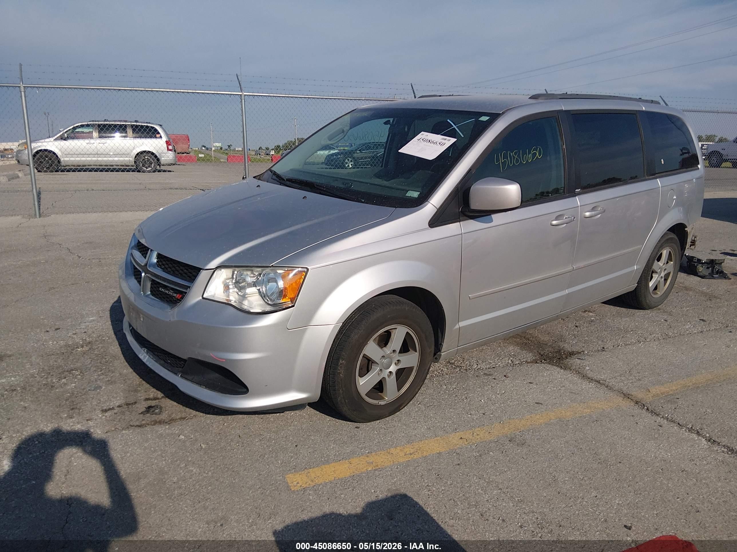 2012 Dodge Grand Caravan Sxt Silver vin: 2C4RDGCG9CR394833