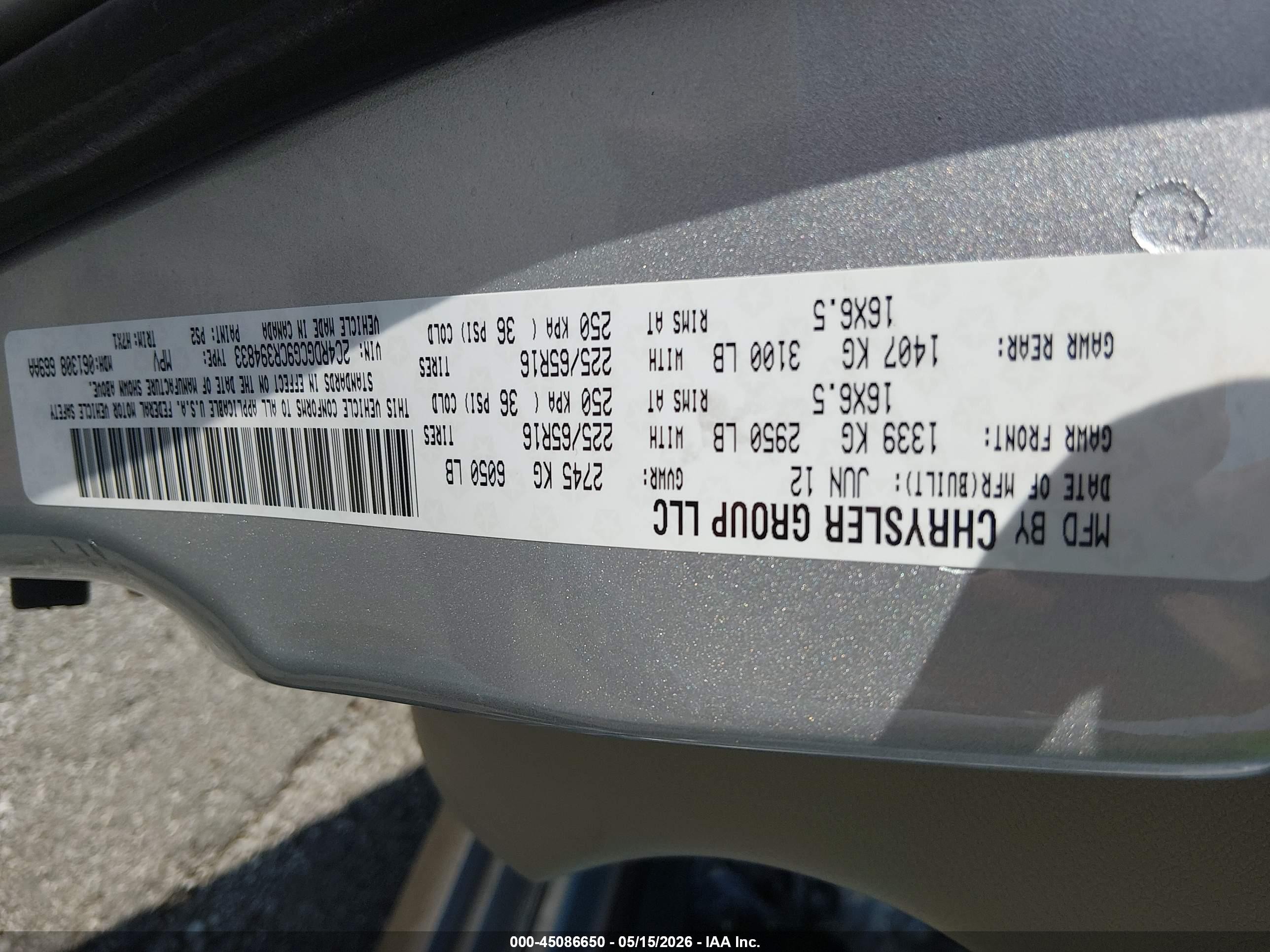 2012 Dodge Grand Caravan Sxt Silver vin: 2C4RDGCG9CR394833