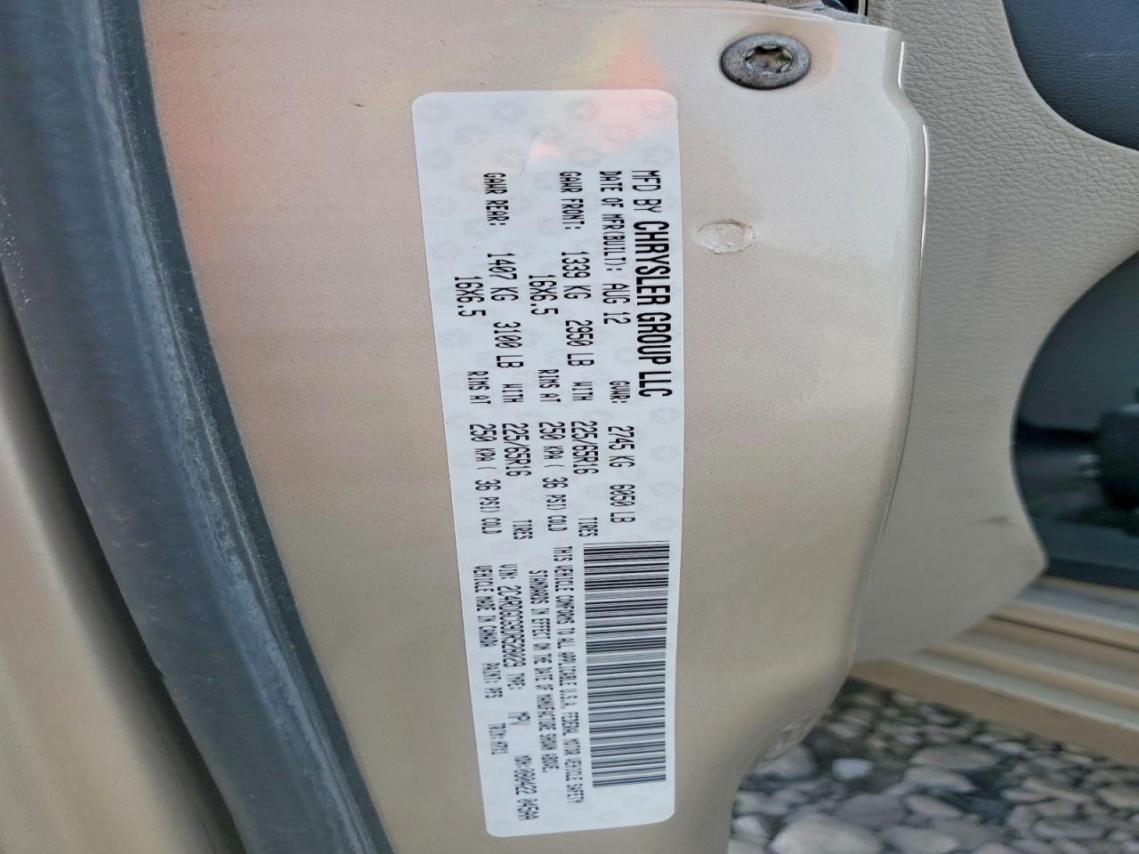 2013 Dodge Grand Caravan Sxt Gold vin: 2C4RDGCG9DR528029