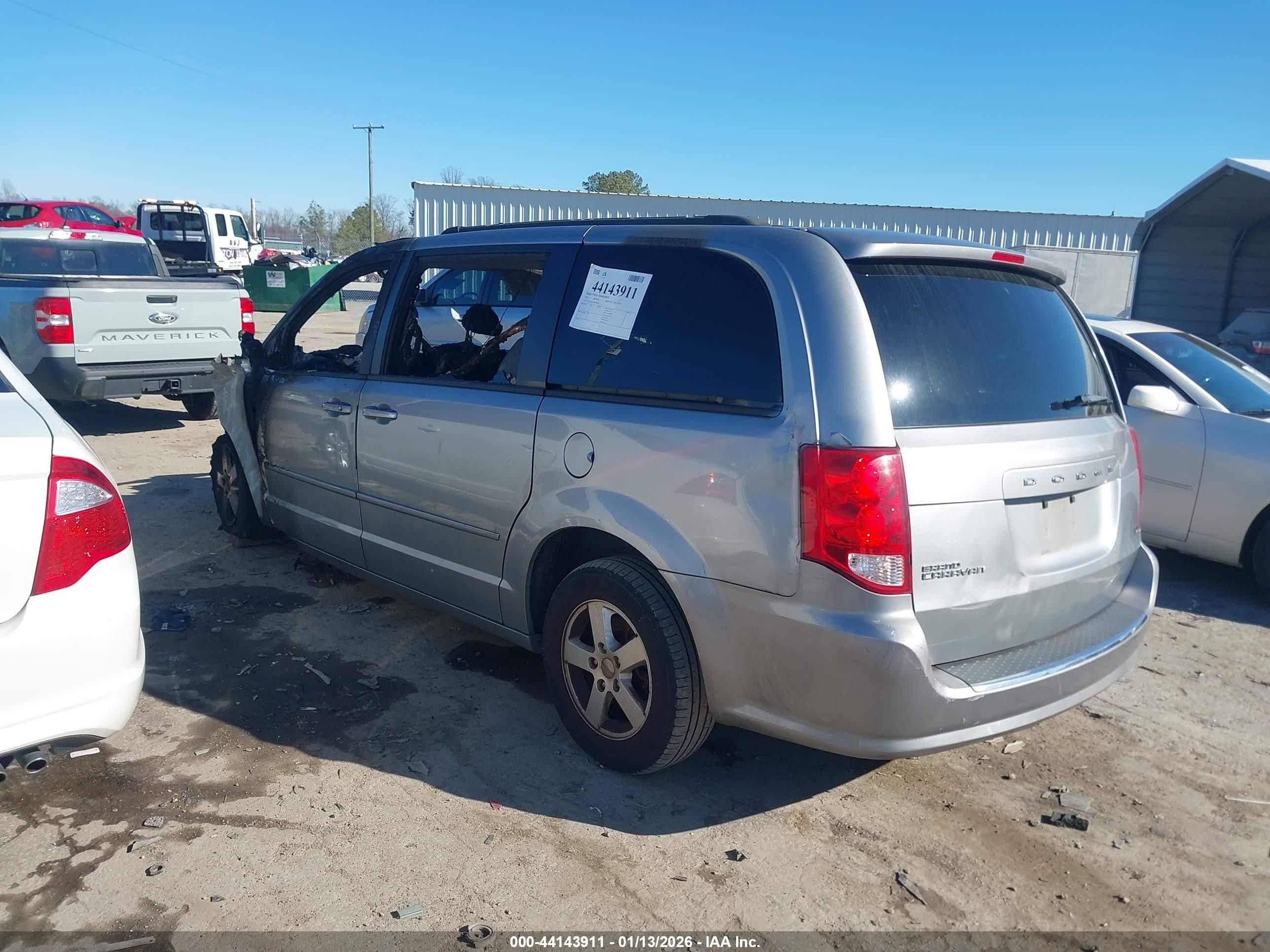 2013 Dodge Grand Caravan Sxt Gray vin: 2C4RDGCG9DR548670