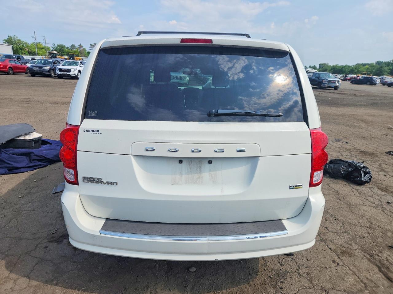 2013 Dodge Grand Caravan Sxt White vin: 2C4RDGCG9DR551715