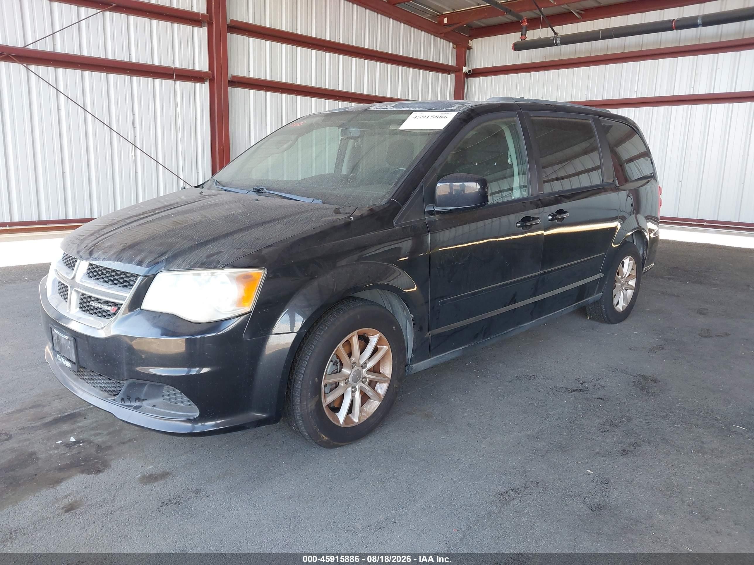 2013 Dodge Grand Caravan Sxt Black vin: 2C4RDGCG9DR585685