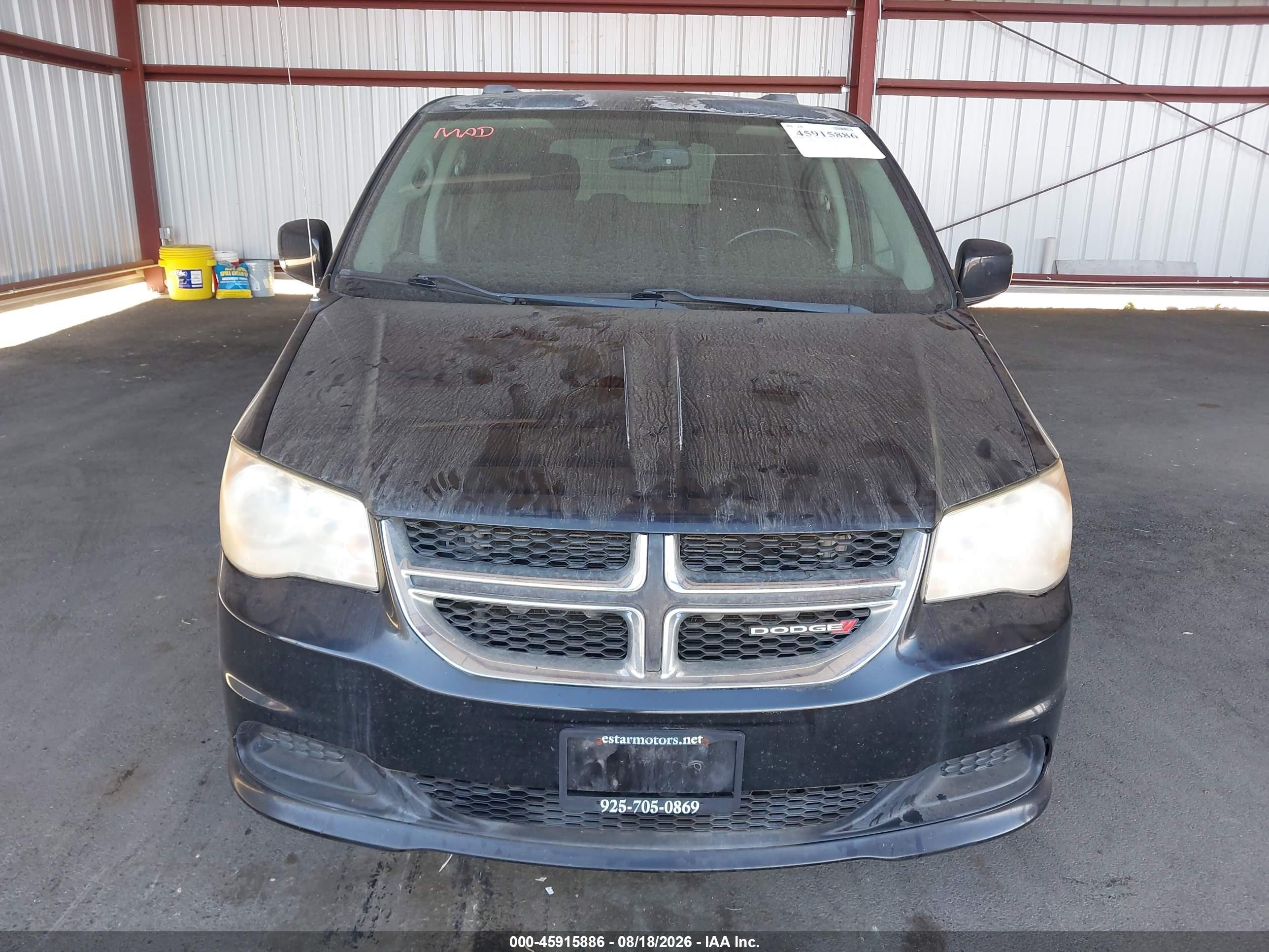 2013 Dodge Grand Caravan Sxt Black vin: 2C4RDGCG9DR585685